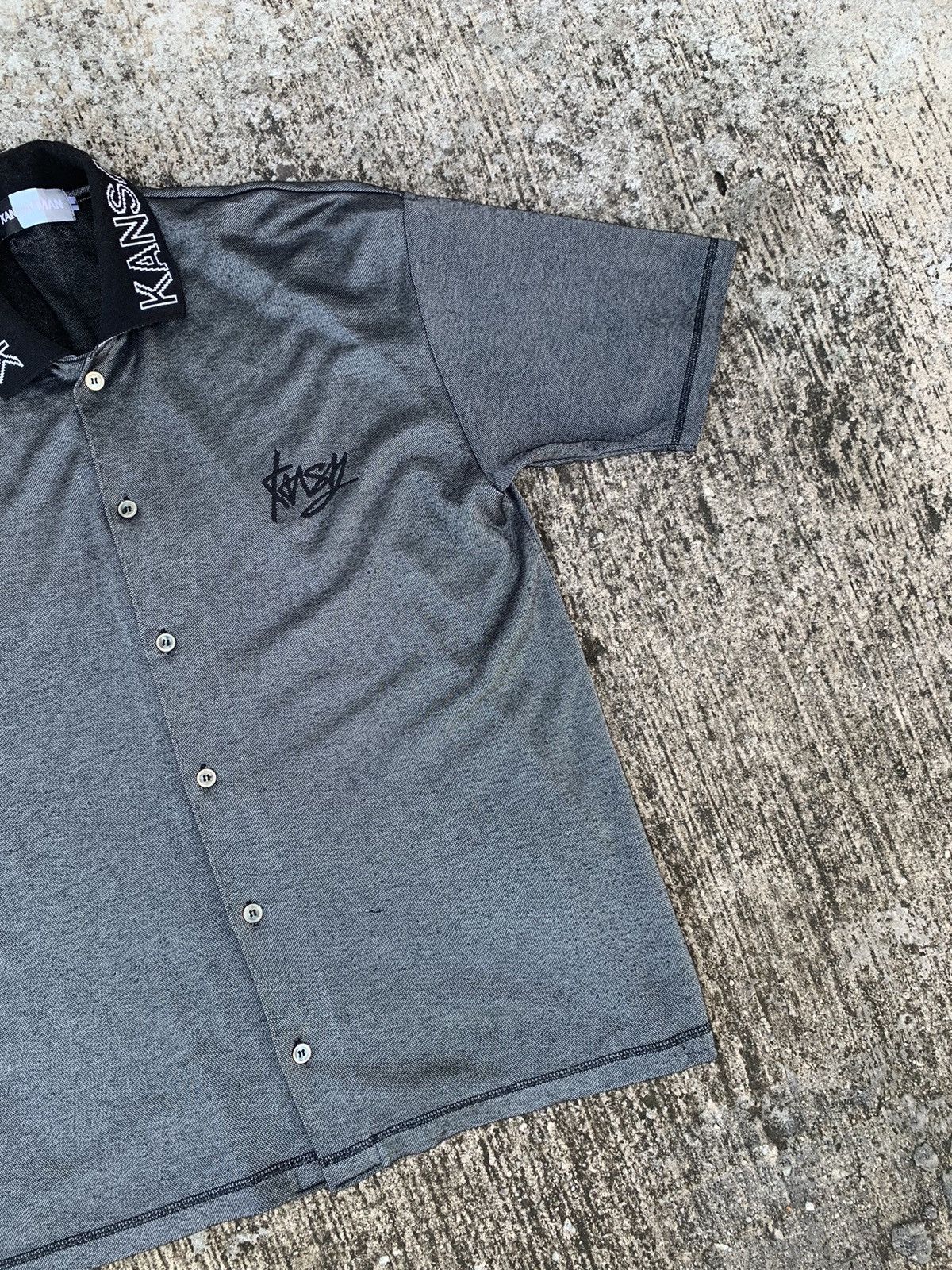 Kansai man short sleeve button up shirt