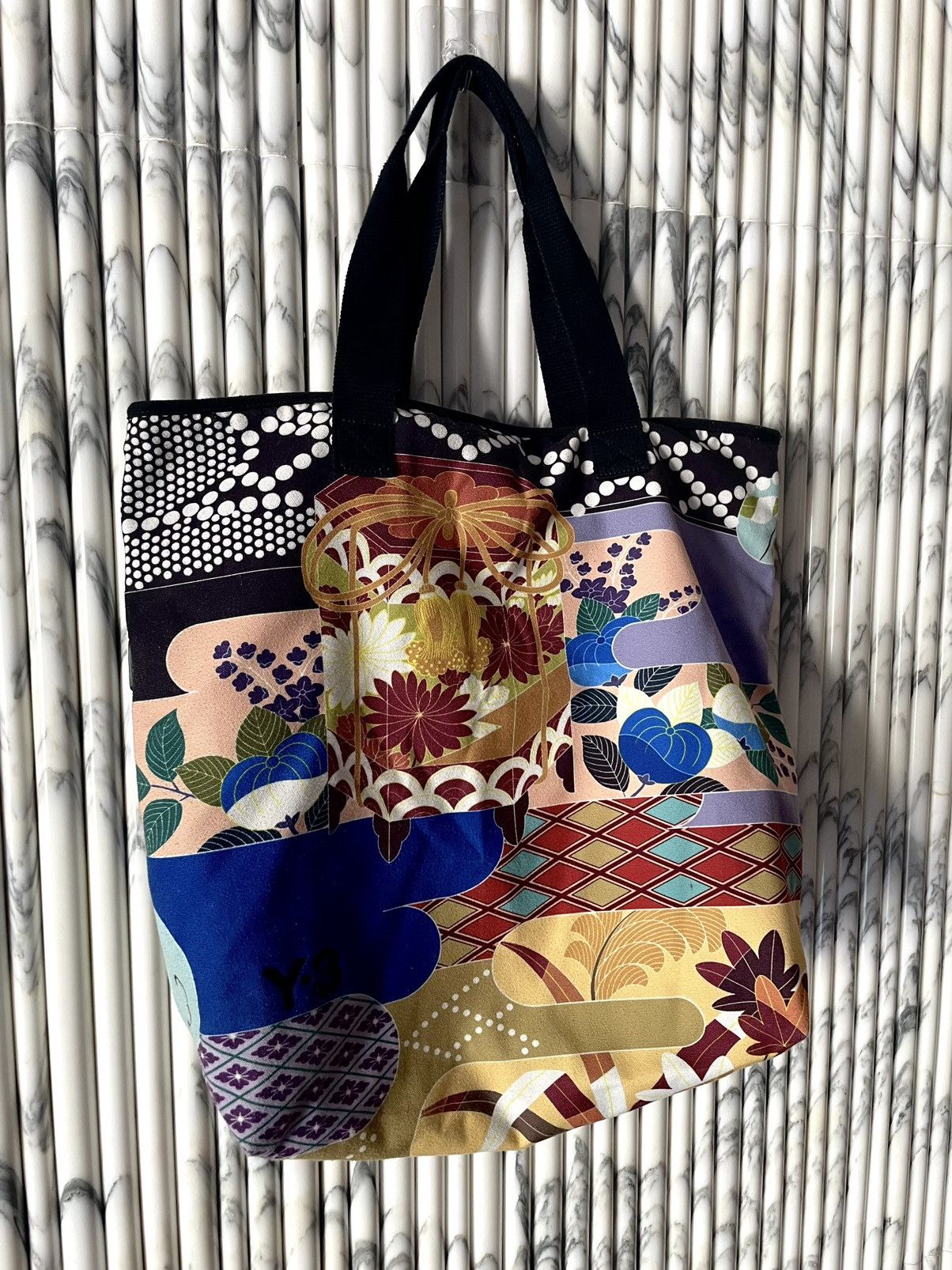 Adidas RARE YOHJI KABUKI JAPONISM PRINT COTTON CANVAS TOTE BAG Size ONE SIZE - 2 Thumbnail