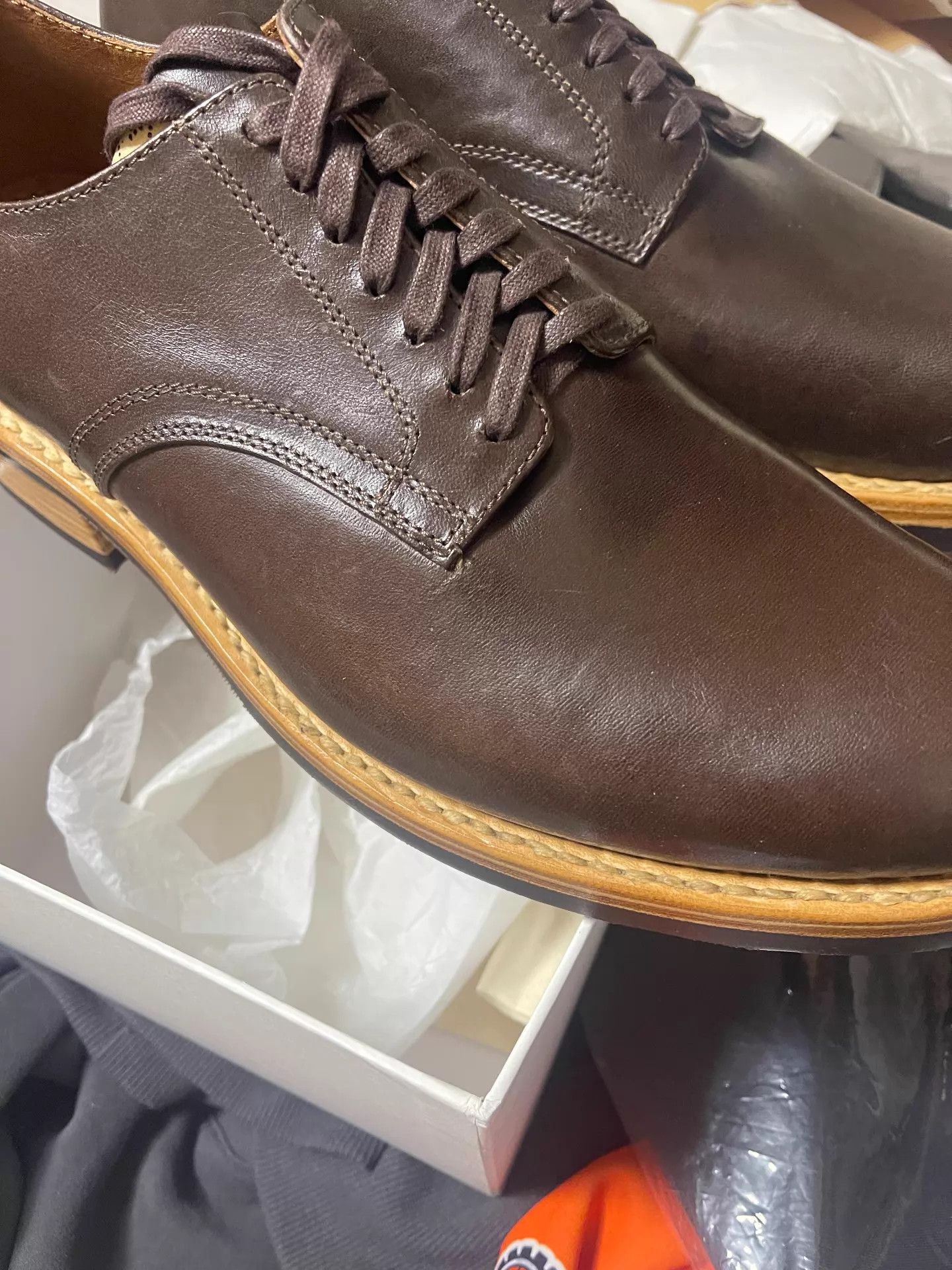Visvim Visvim 24aw Galvin Plain Toe Folk Dark Brown US10 Size US 10 / EU 43 - 1 Thumbnail