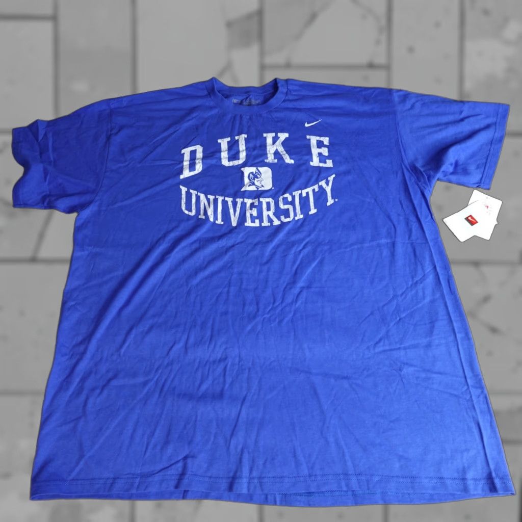 Nike VINTAGE Nike Shirt 2XL Blue Duke Blue Devils Official NEW 2006 Shirt Men Blue Nike Dri-Fit Short Sleeve Crew Neck Jerseys Logo Size US XXL / EU 58 / 5 - 1 Thumbnail