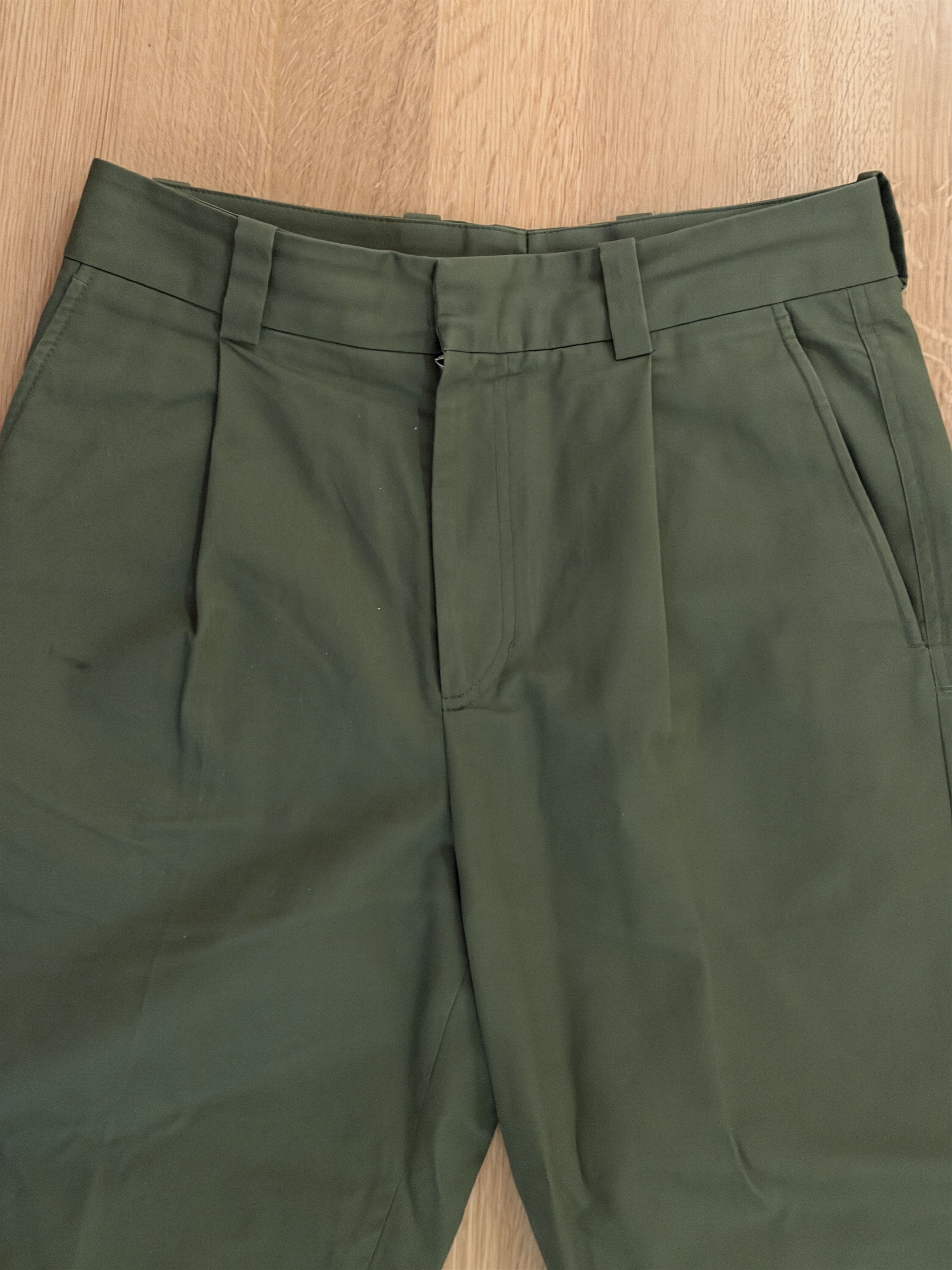 Acne Studios Green Cotton Pants Size US 30 / EU 46 - 2 Thumbnail