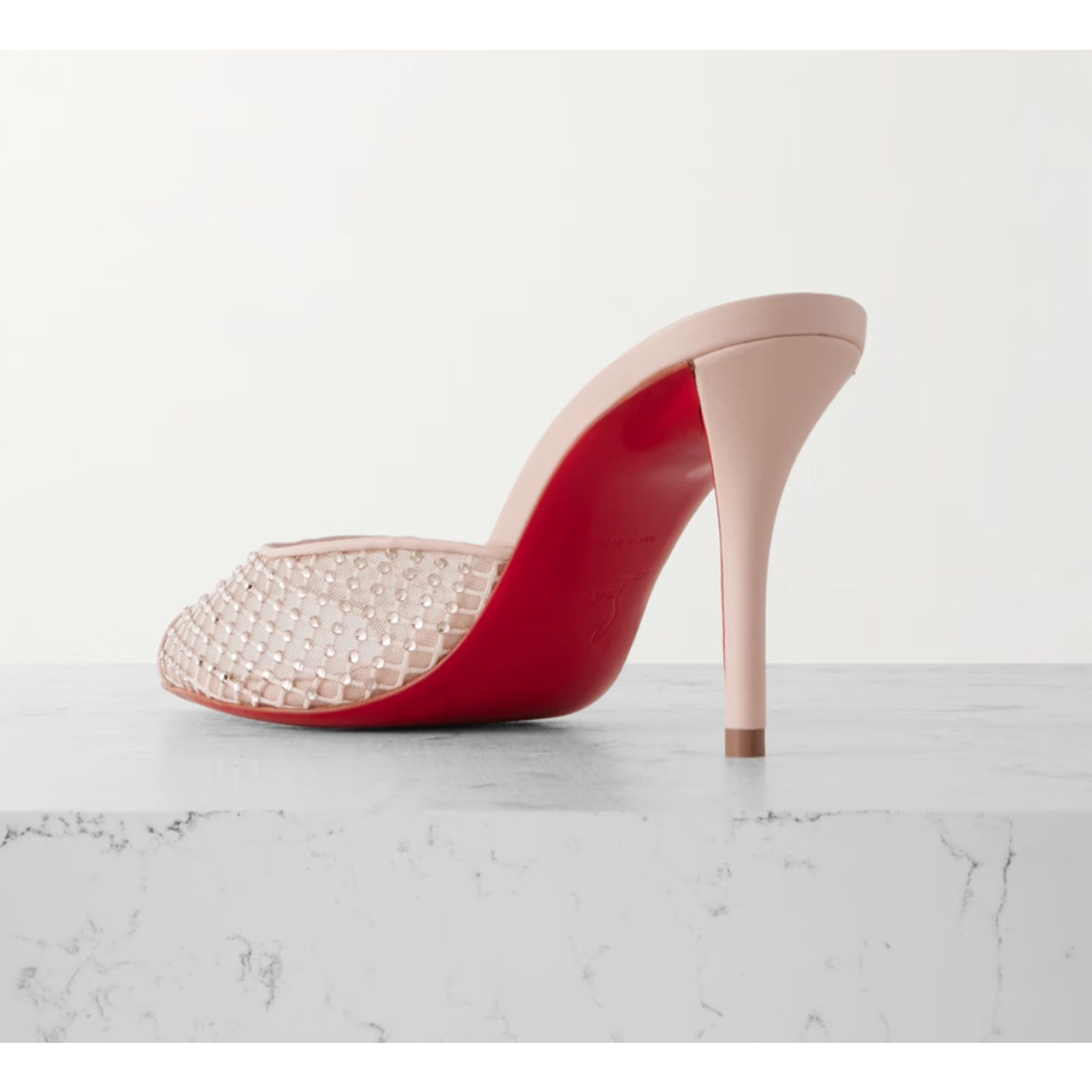 Christian Louboutin Christian Louboutin Apostropha Mule Mesh Strass 80 Size US 8 / IT 38 - 17 Thumbnail