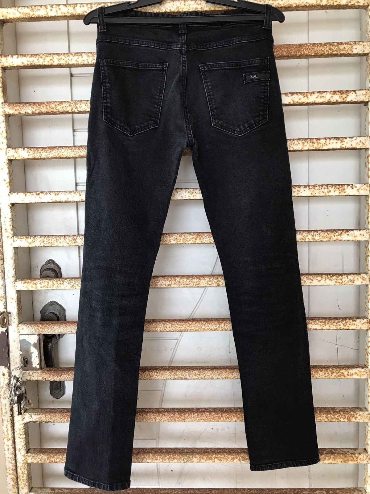 Japanese Brand × Jean PLAC Straight slim fit Super Black jeans Size US 29 - 2 Thumbnail