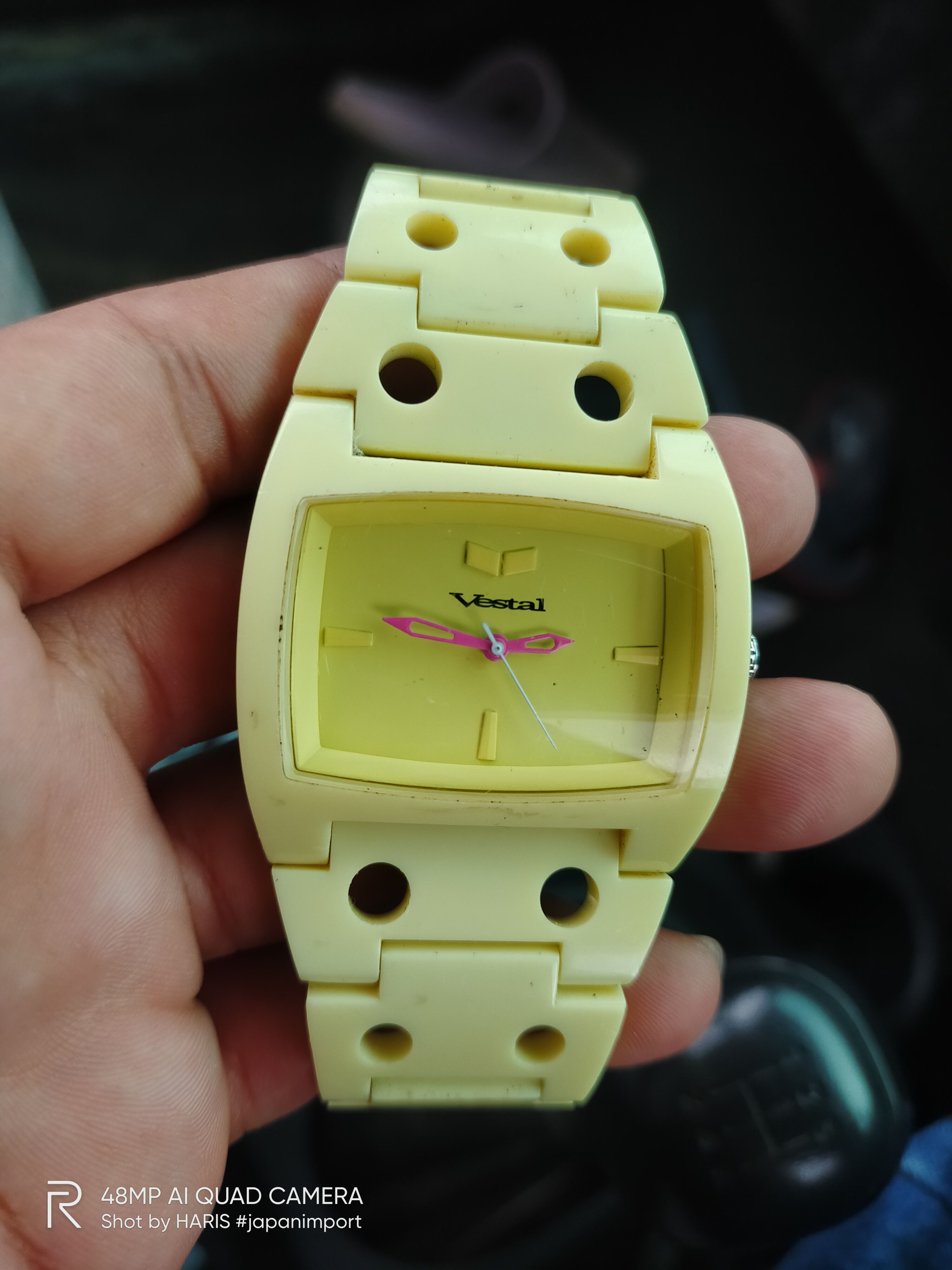 Japanese Brand VESTAL 💥 Vintage Watch FULL YELLOW (Japan Engine) Size ONE SIZE - 4 Thumbnail