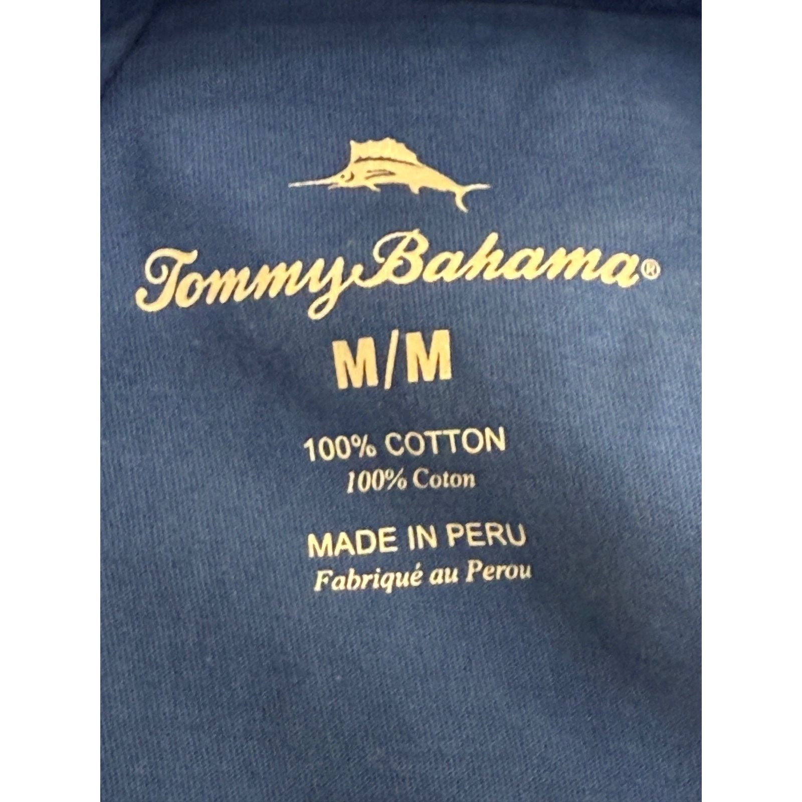 Tommy Bahama NEW TOMMY BAHAMA T-Shirt Marlin Rising Mens Medium Blue NWOT Size US M / EU 48-50 / 2 - 7 Thumbnail
