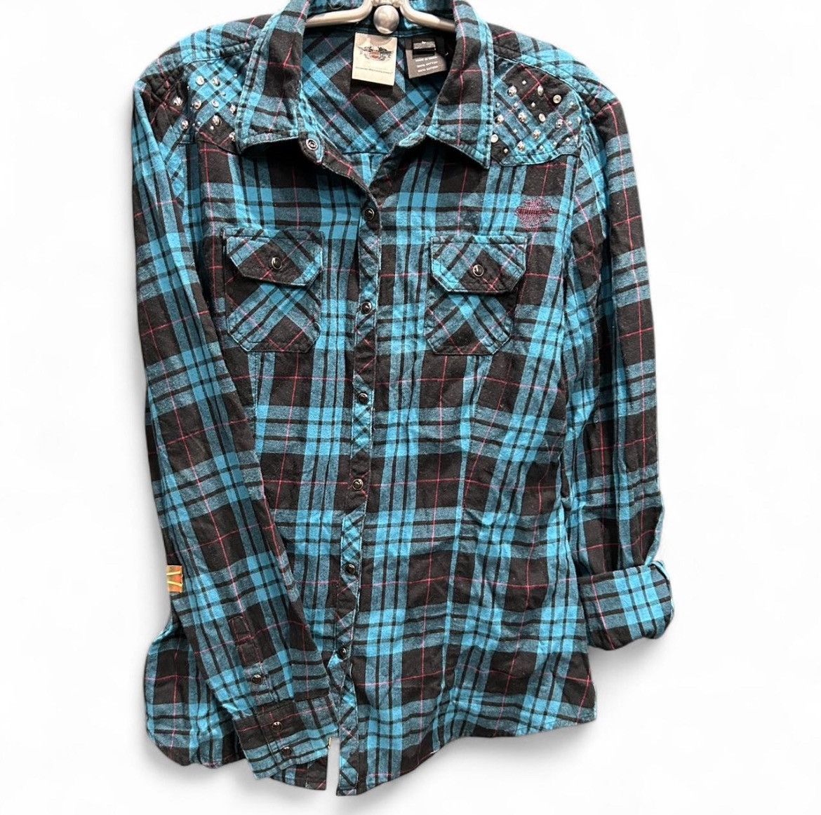 Harley Davidson Harley Davidson Embroidered button up Large Size L / US 10 / IT 46 - 1 Thumbnail