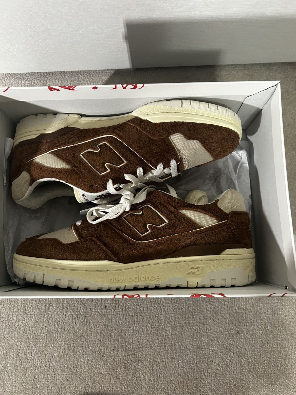 Aime Leon Dore × New Balance New Balance 550 Aimé Leon Dore Brown Suede Sneaker Size US 11 / EU 44 - 3 Thumbnail