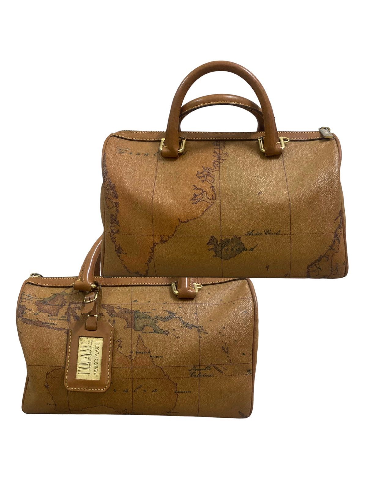 Alviero Martini Vintage Alviero Martini Geo Map Boston Bag Size ONE SIZE - 3 Thumbnail