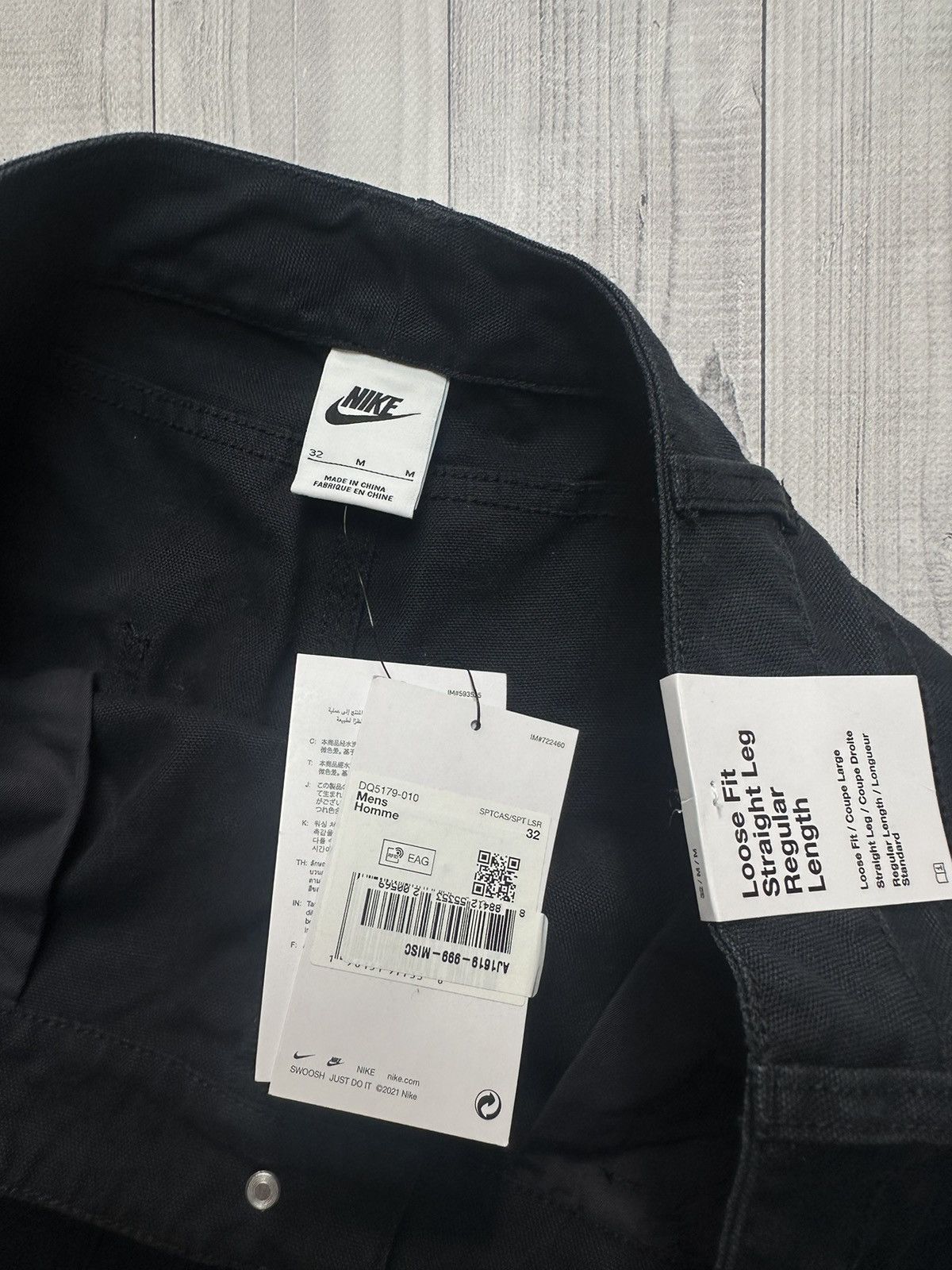 Nike × Vintage Vintage Nike Cargo pants work rare size M logo denim rare Size US 32 / EU 48 - 6 Thumbnail