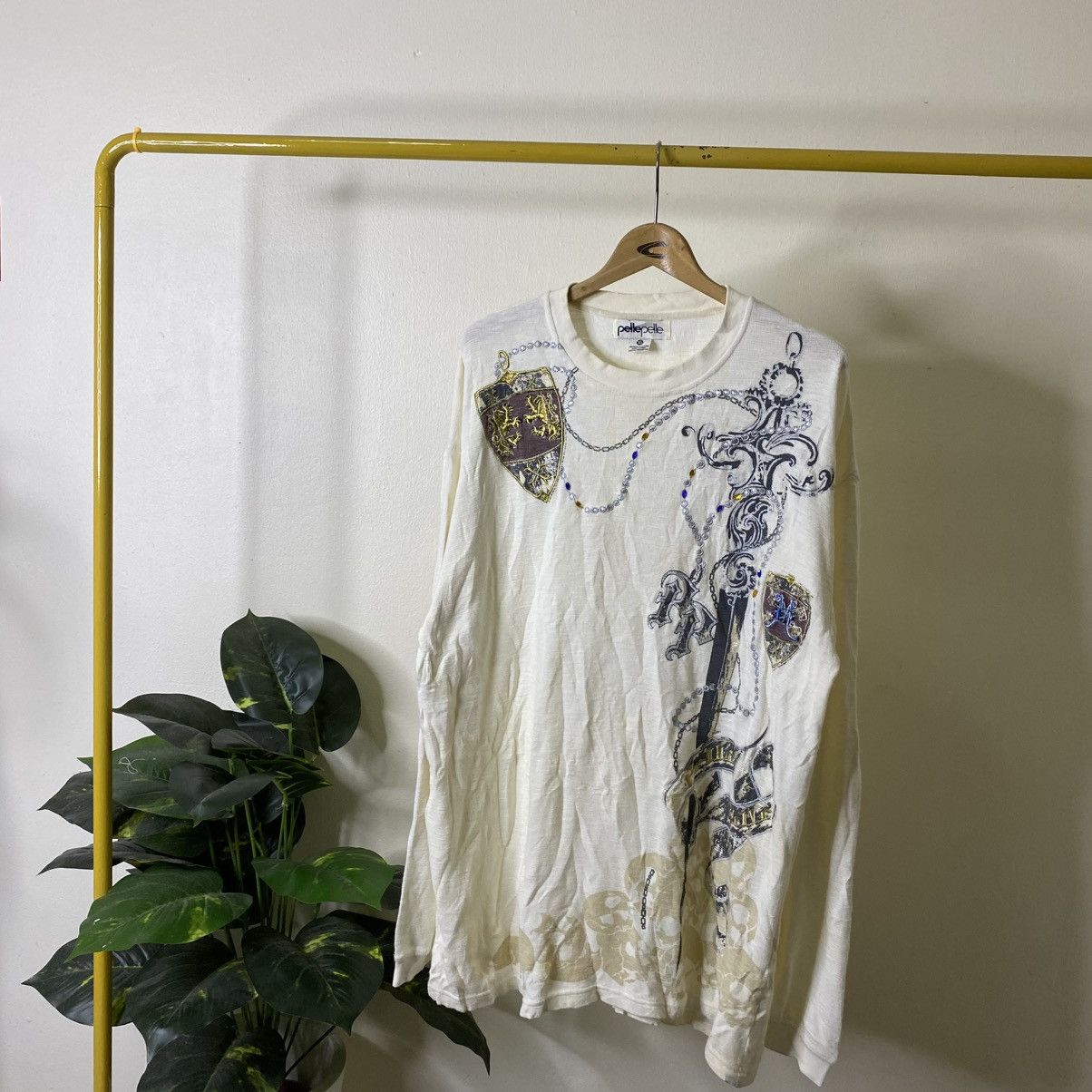 Pelle Pelle Pelle Pelle Affliction Design LS T Shirt Size US XXL / EU 58 / 5 - 1 Thumbnail