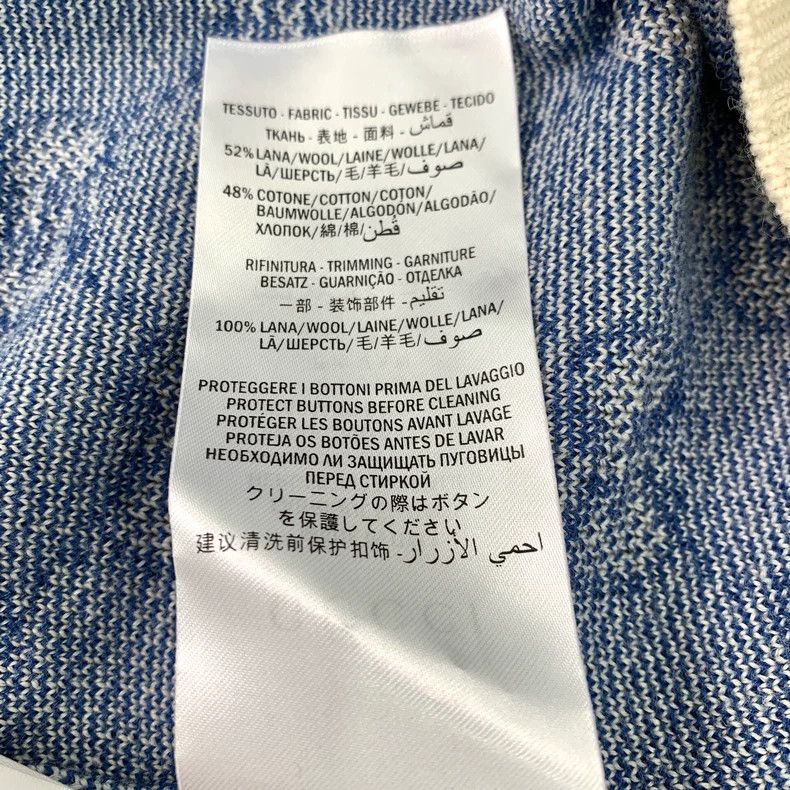 Gucci Gucci Blue logo old flower full print wool round neck long Size US M / EU 48-50 / 2 - 8 Thumbnail