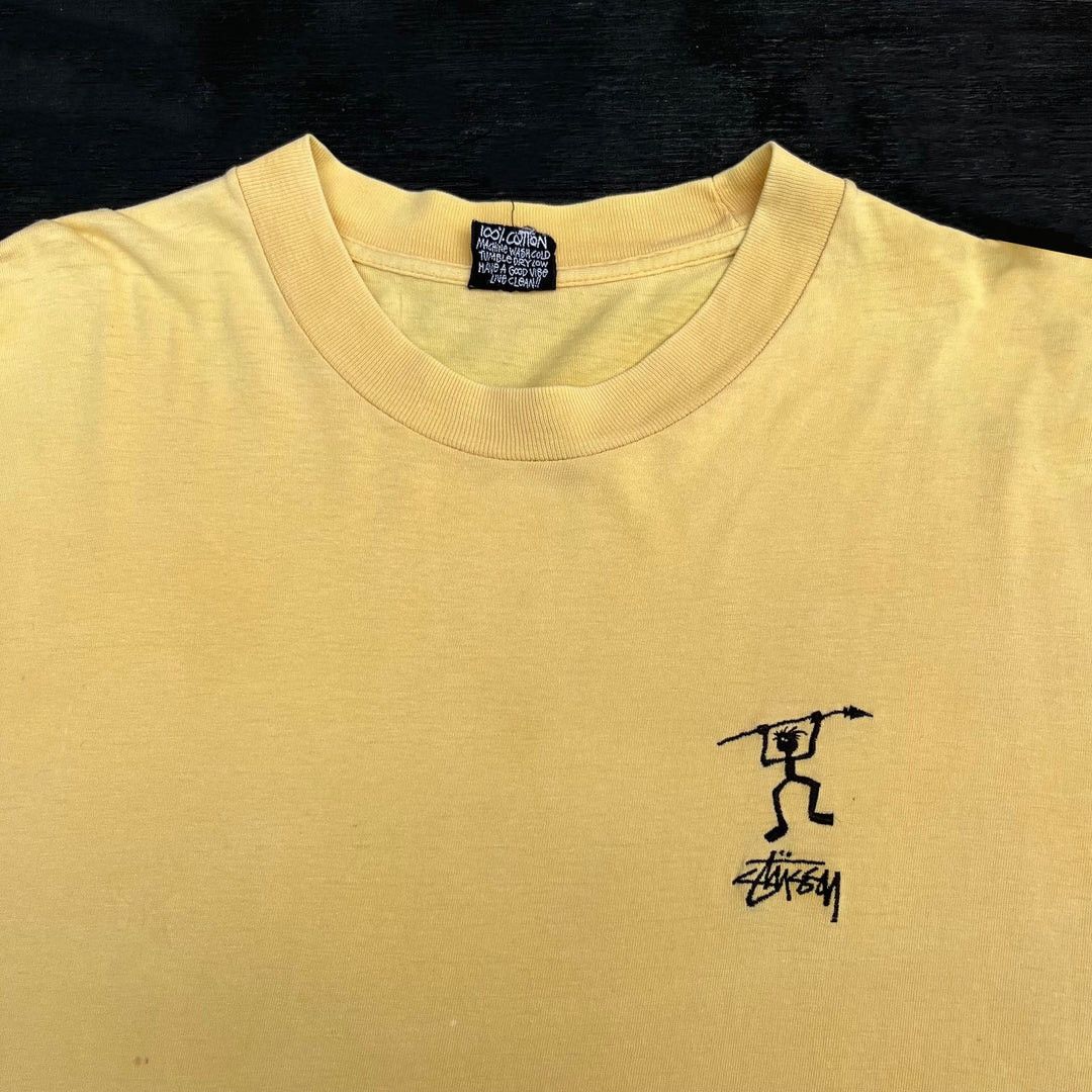 Stussy Stussy 1980 80s Vintage Stickman USA Made Rare Rasta T-Shirt Size US XL / EU 56 / 4 - 2 Thumbnail