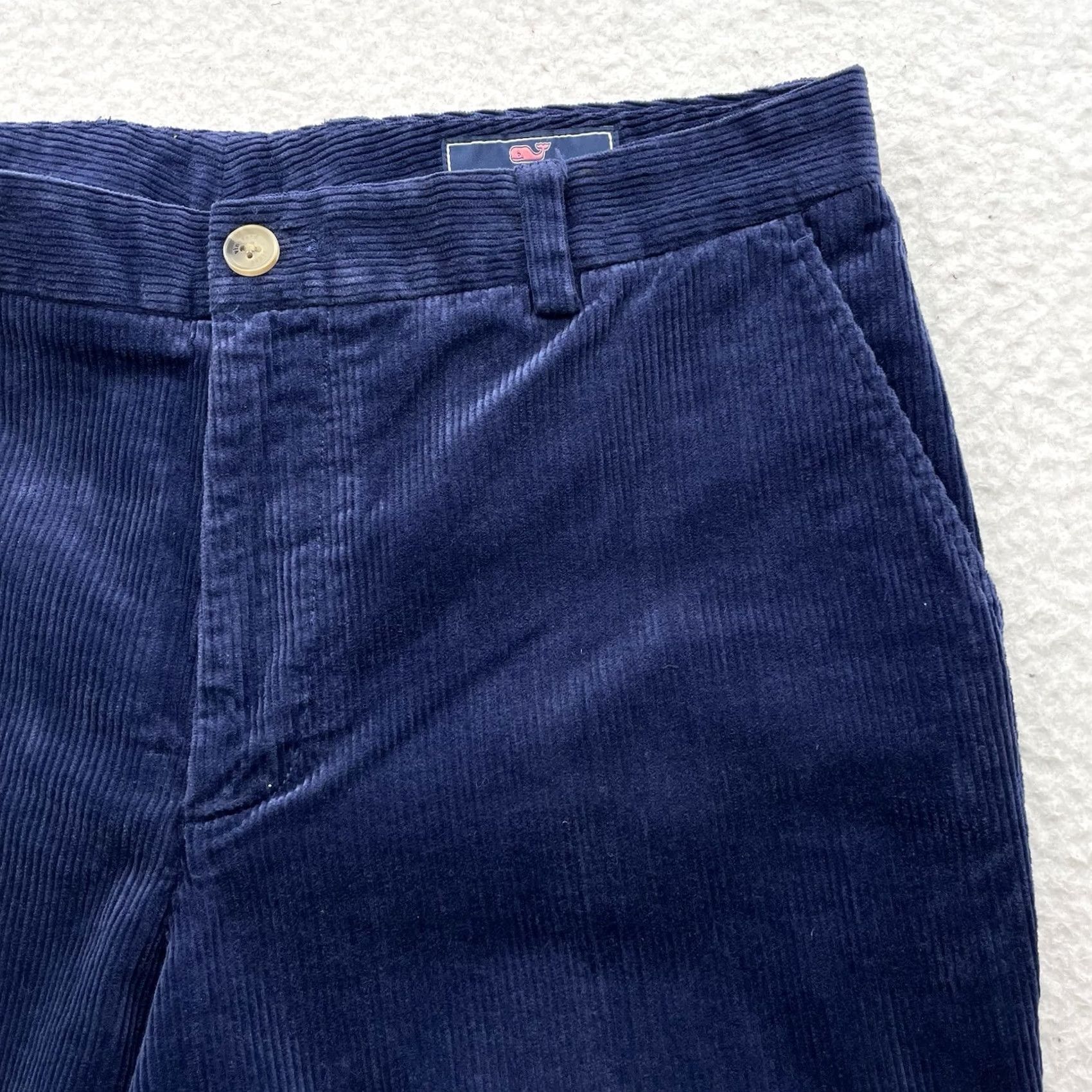 Vineyard Vines Vineyard Vines Pants Mens 34x32 Navy Blue Slim Stretch Corduroy Preppy Size US 34 / EU 50 - 4 Thumbnail