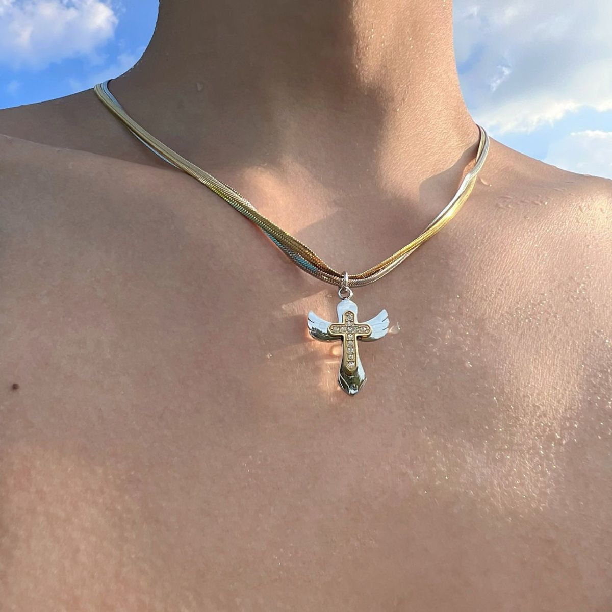 Other Cross Modern STEAL! Y2K Chains Necklace Chain Size ONE SIZE - 1 Thumbnail