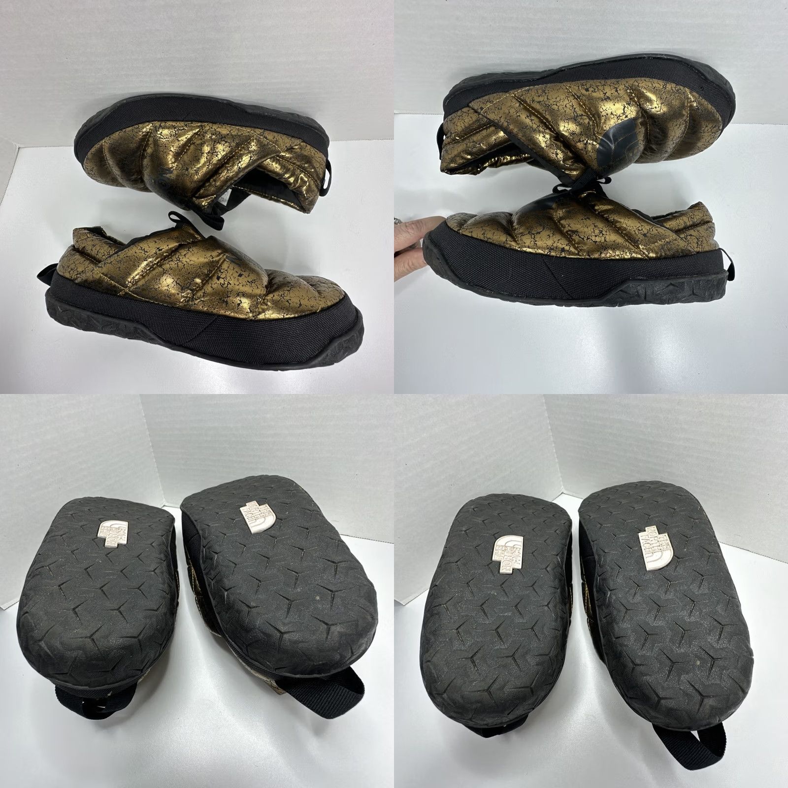 The North Face The North Face Nuptse Mule Slippers WOMEN'S Gold/Black Size 6 Slipper Slip On Puffy Shoes Size S / US 4 / IT 40 - 8 Thumbnail