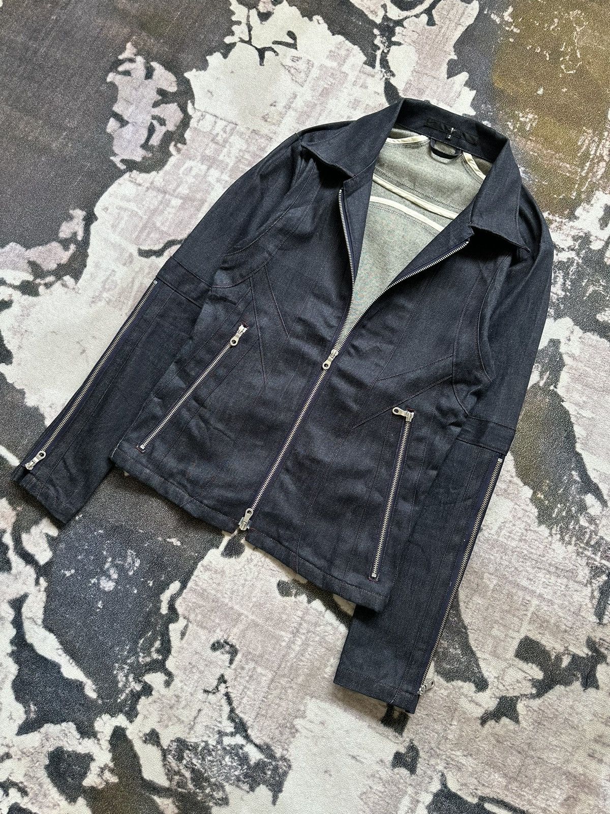 NO ID SS15 NO ID paneled denim zipper jacket Size US M / EU 48-50 / 2 - 3 Thumbnail
