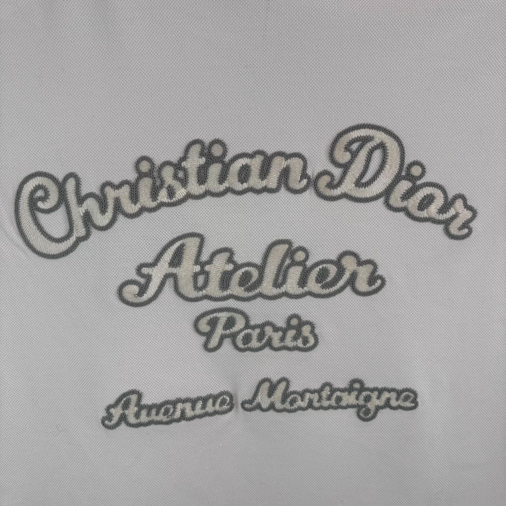 Dior Dior White Embroidered Logo Fitted XS Polo New Size US XS / EU 42 / 0 - 4 Thumbnail