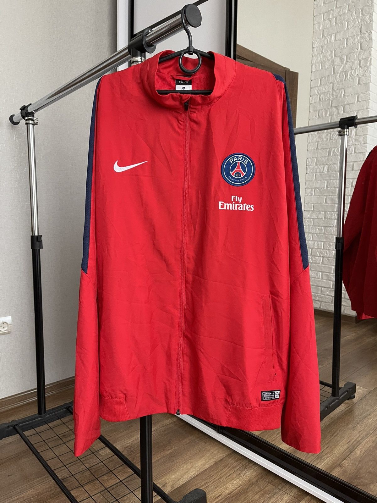 Nike Nike Paris Saint Germain PSG Soccer Track Jacket Size US XL / EU 56 / 4 - 1 Thumbnail
