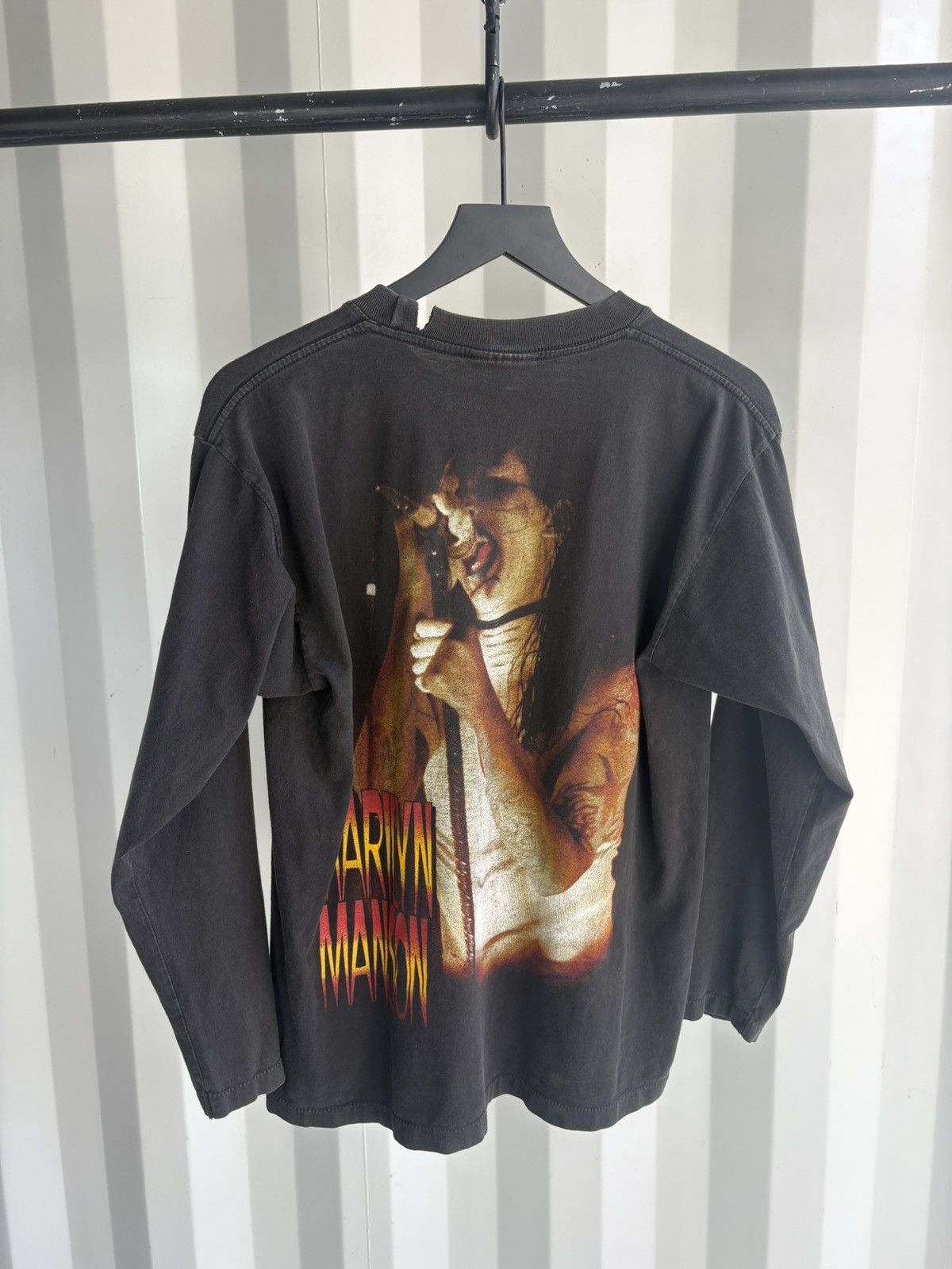 Band Tees Vintage Marilyn Manson Shirt Faded Distressed Grunge Band Size US L / EU 52-54 / 3 - 4 Thumbnail
