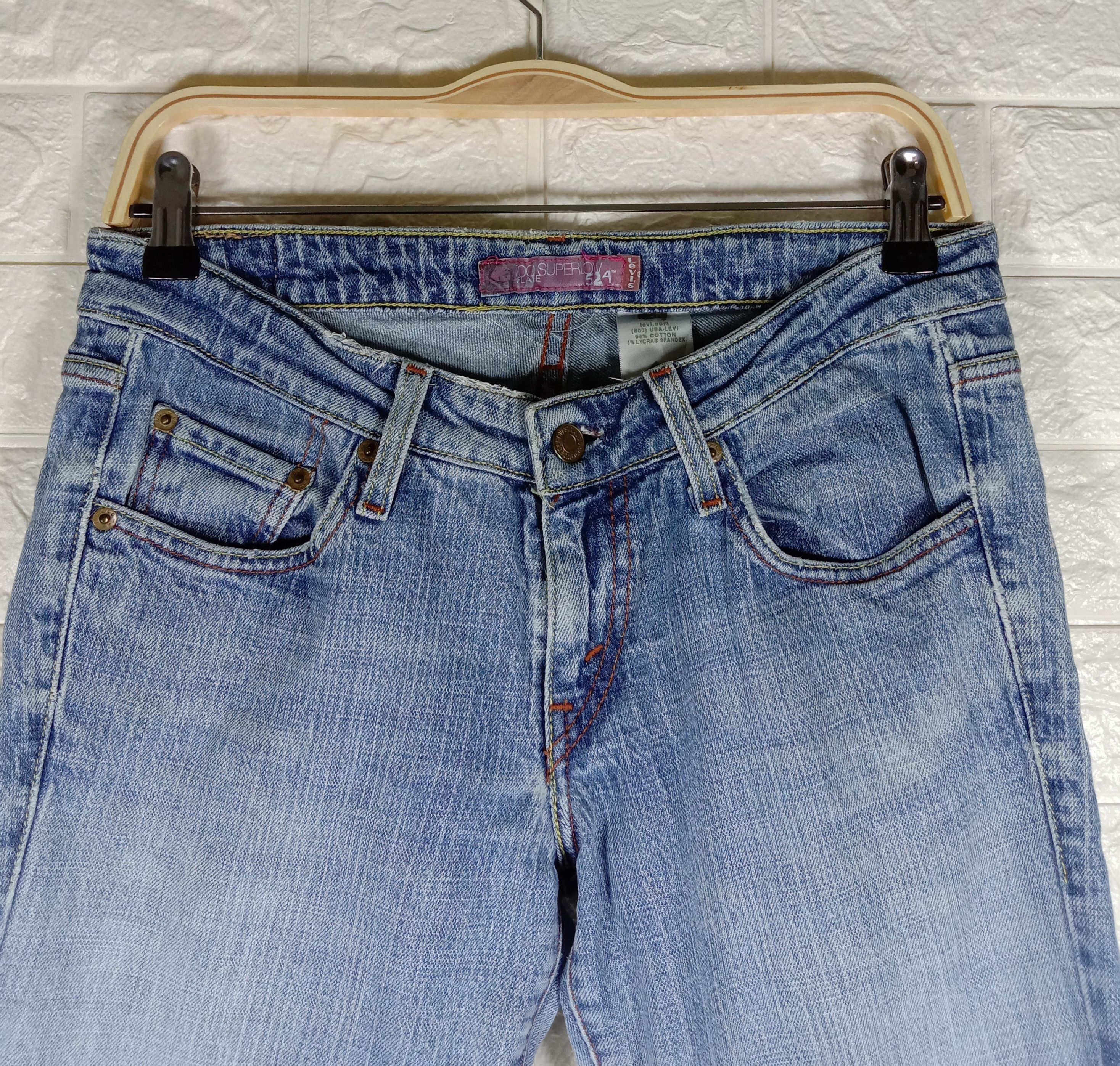 Levi's Vintage Levi's 524 Flare Jeans Light Wash Denim Size 31" - 2 Thumbnail
