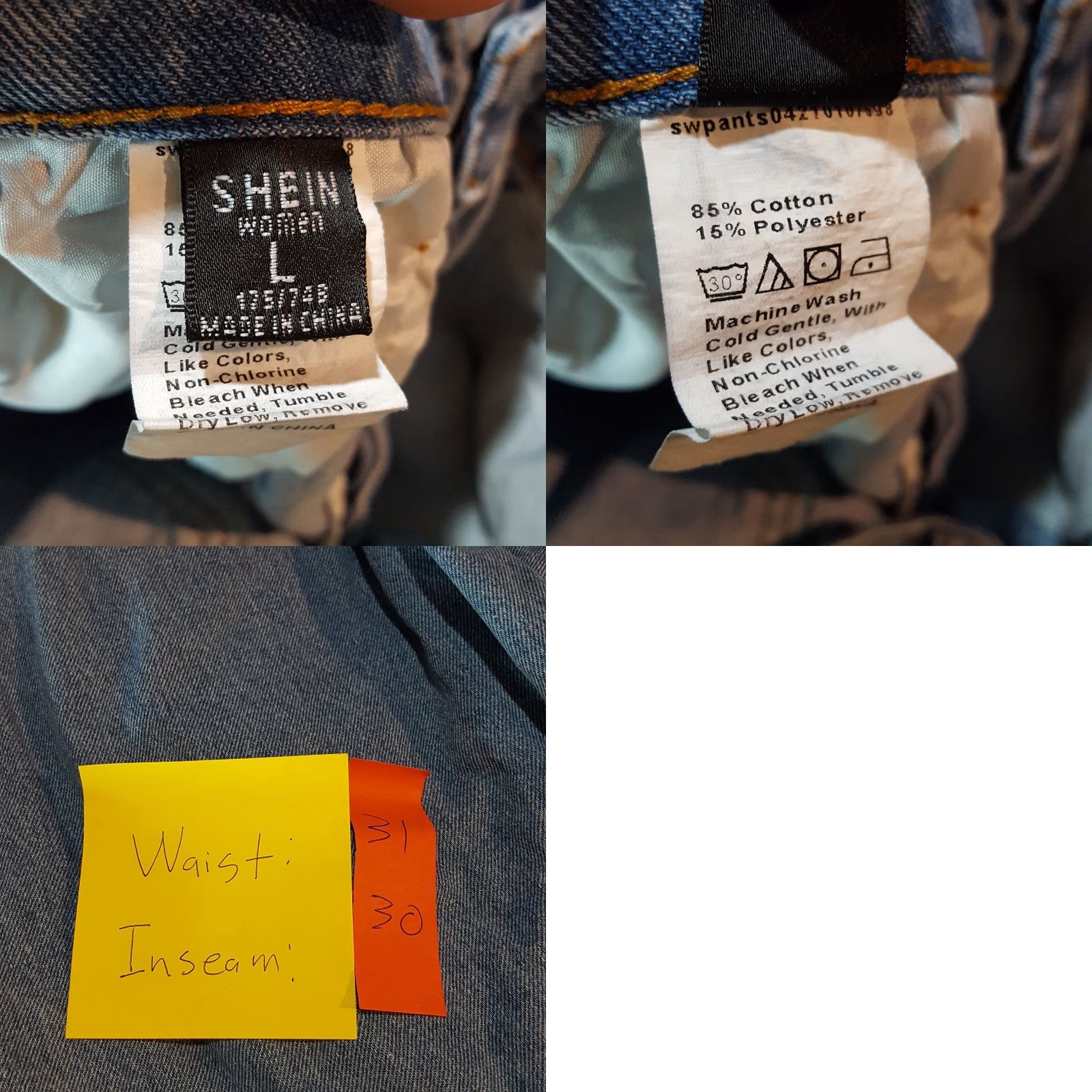 Shein Vintage SheIn Jeans Menus? Size 36" / US 14 / IT 50 - 8 Thumbnail