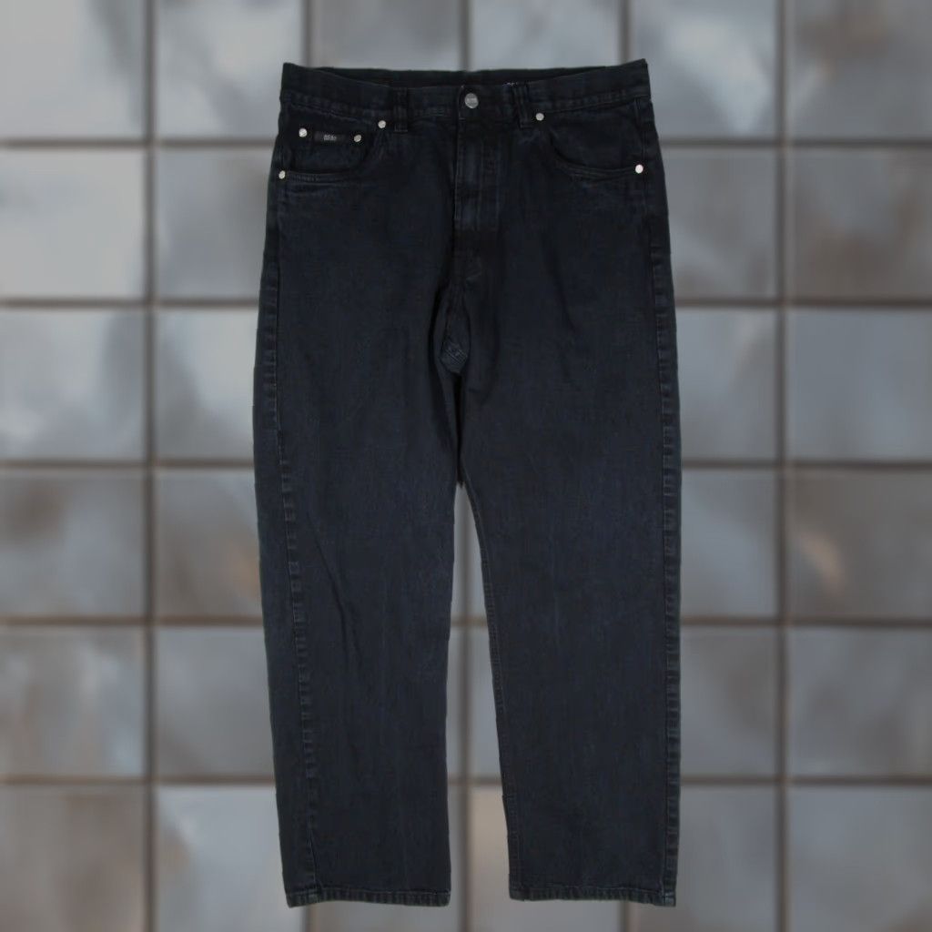 Hugo Boss VINTAGE Hugo Boss Jeans Black Straight 36 32x31 Denim 90s Mens Size US 36 / EU 52 - 1 Thumbnail