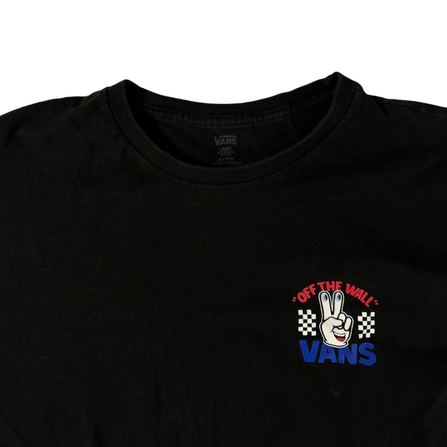 Vans VANS Classic Off the Wall Two Fingers Black T Shirt Large Size US L / EU 52-54 / 3 - 2 Thumbnail