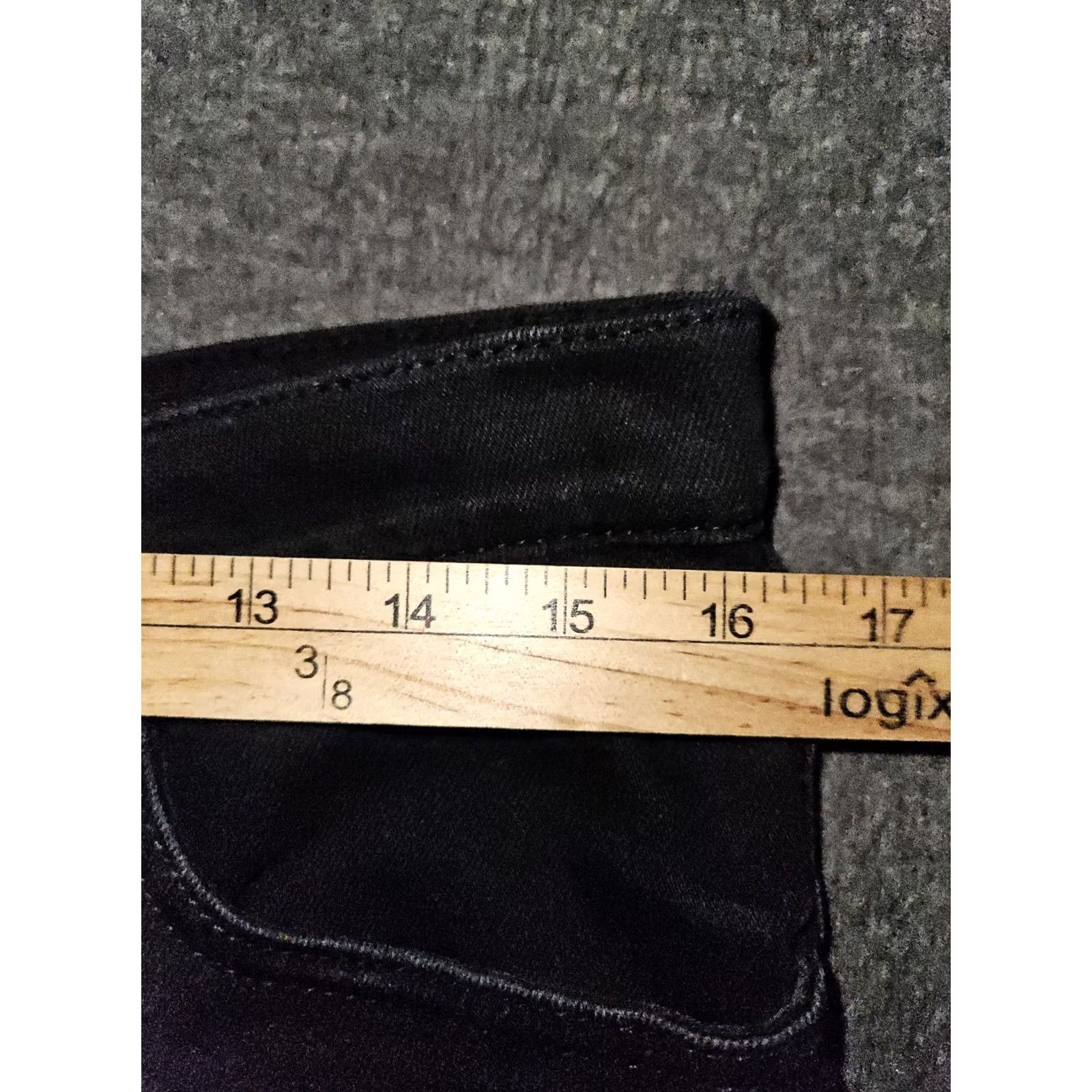 Vintage VINTAGE? No. (Ignore) Lawman Bootcut Jeans Women 9/10 Black Mid Rise Embroidered Cowgirl Western Daywear Cowboy Shows? Size 30" / US 8 / IT 44 - 4 Thumbnail