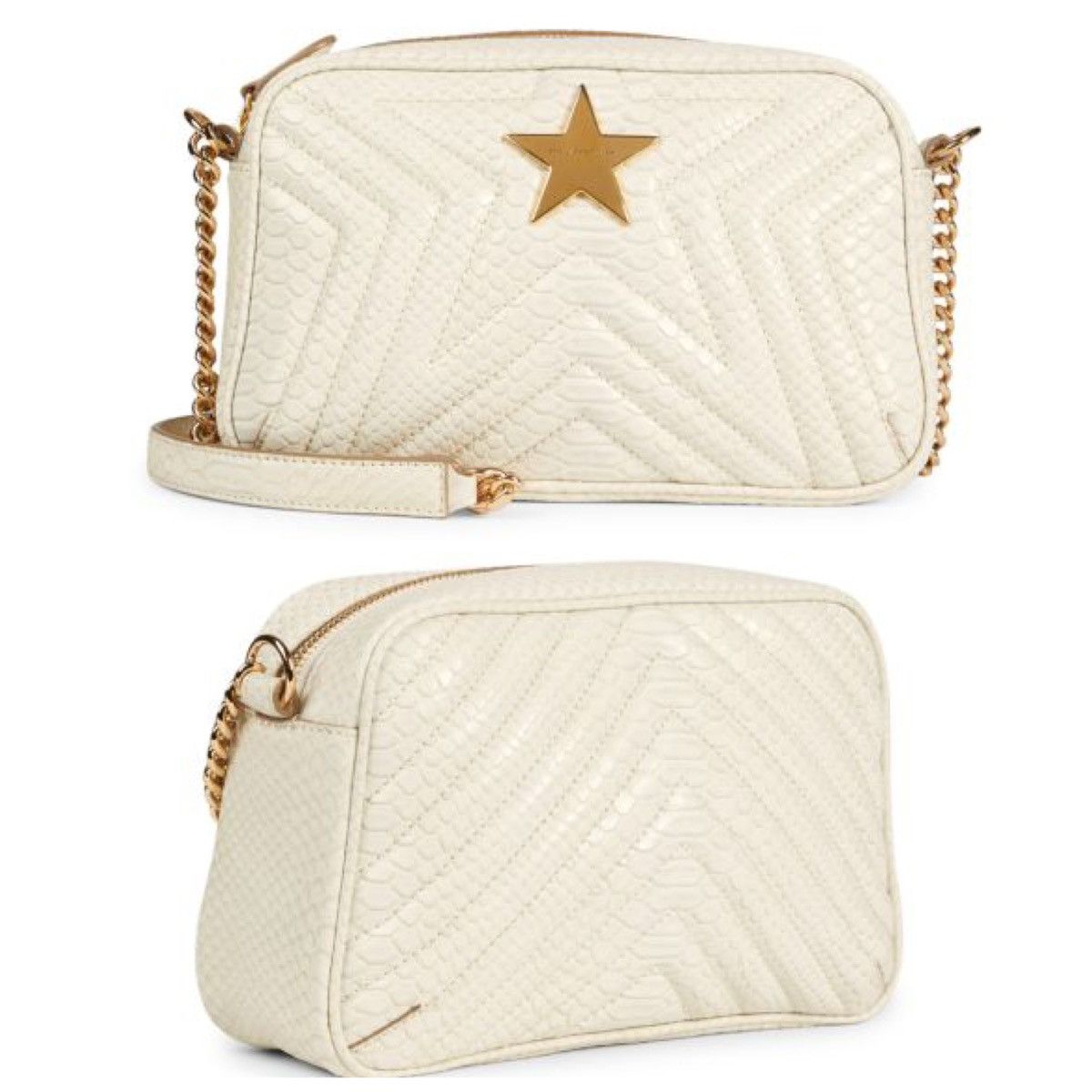 Stella McCartney Stella McCartney White Python Embossed Star Crossbody Bag Size ONE SIZE - 2 Thumbnail