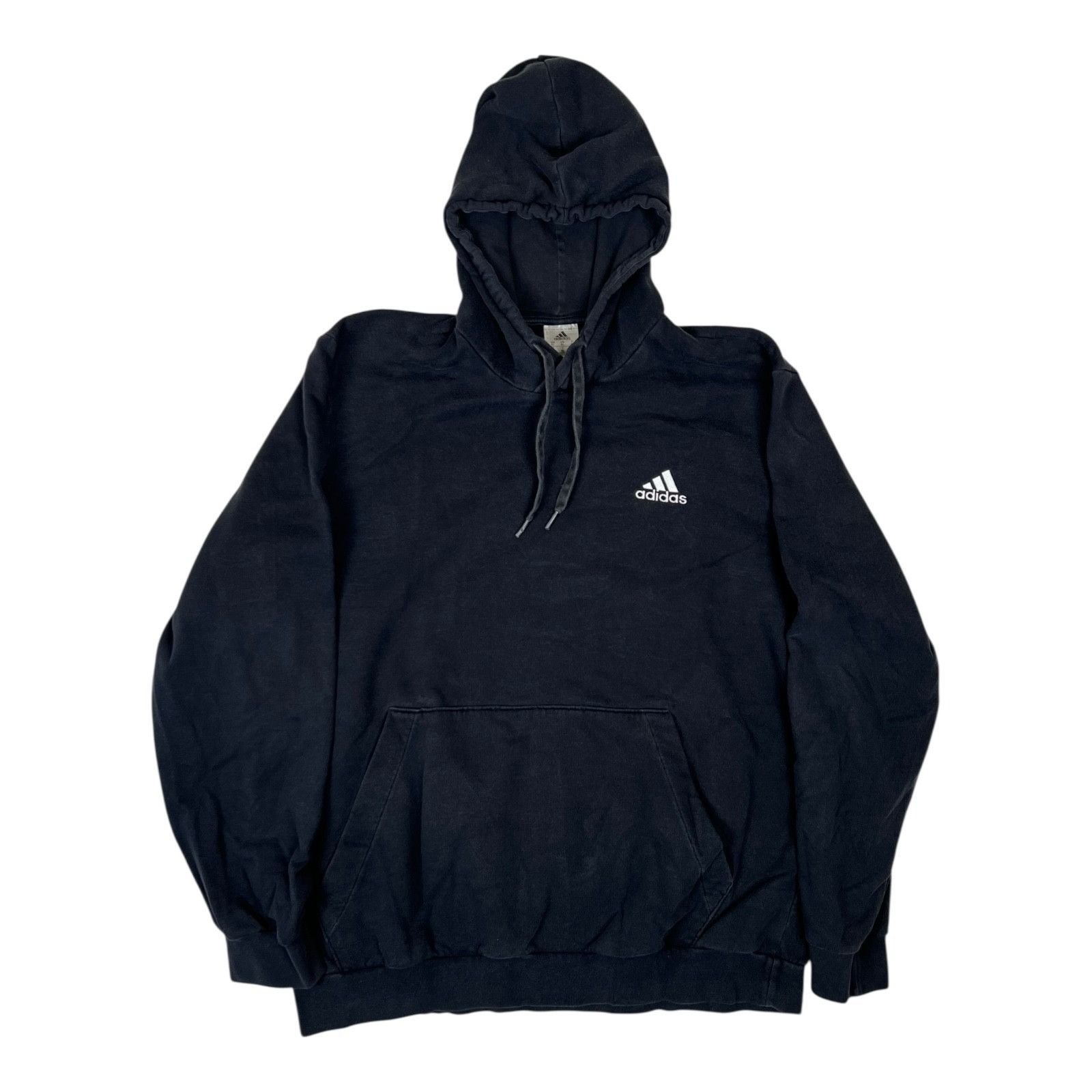 Adidas Vintage Adidas Classic Logo Adult Large Black Hoodie Sweatsh Size US L / EU 52-54 / 3 - 1 Thumbnail