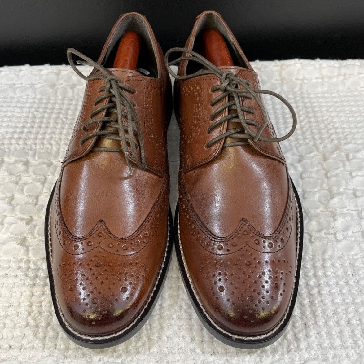 Nunn Bush Nunn Bush Men's Brown Leather Shoes/Oxfords Size 8.5M SKU 51 Size US 8.5 / EU 41-42 - 1 Thumbnail