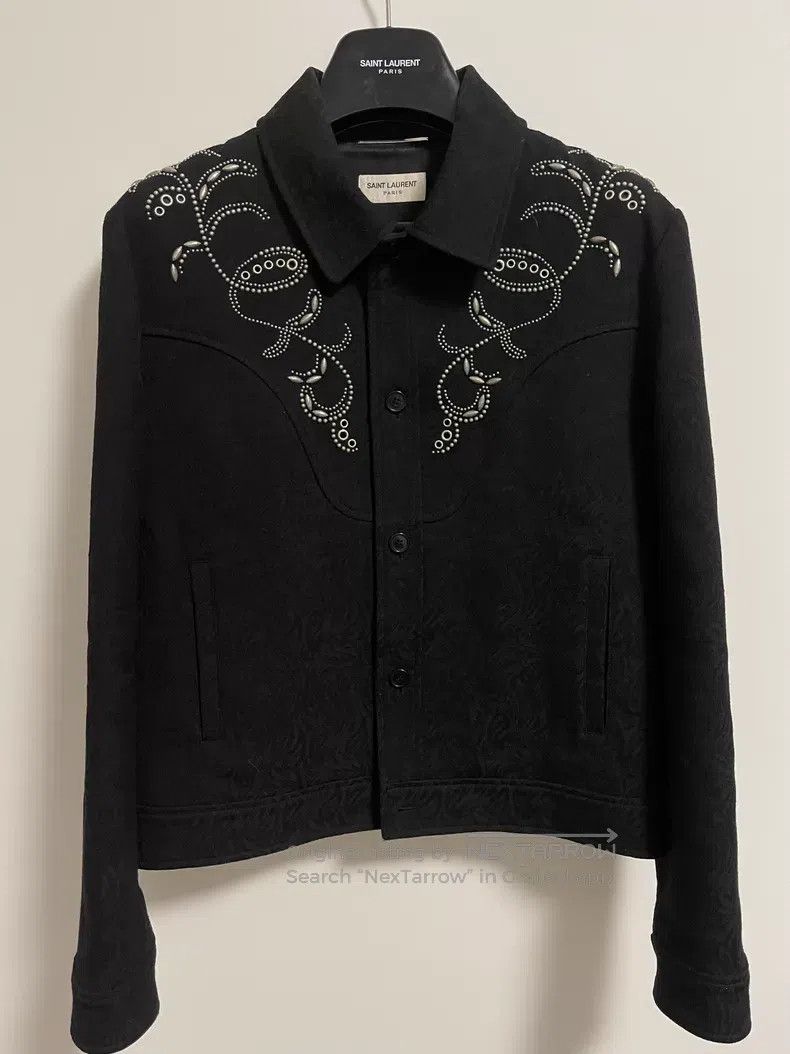 Saint Laurent Paris Saint Laurent Paris Jewel-studded Jacket i Size US M / EU 48-50 / 2 - 1 Thumbnail
