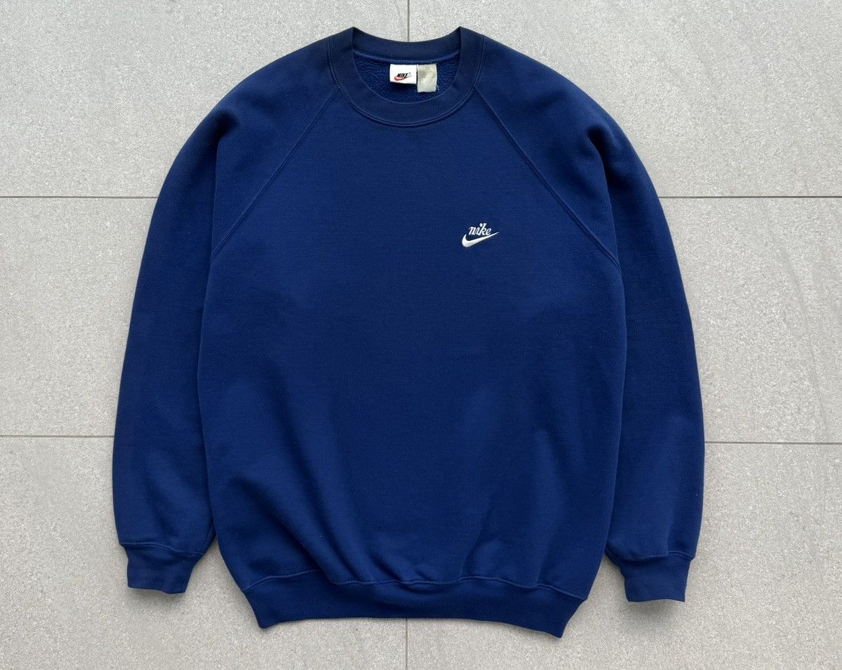 Vintage 90s Nike Embroidered Rare Logo Crewneck
