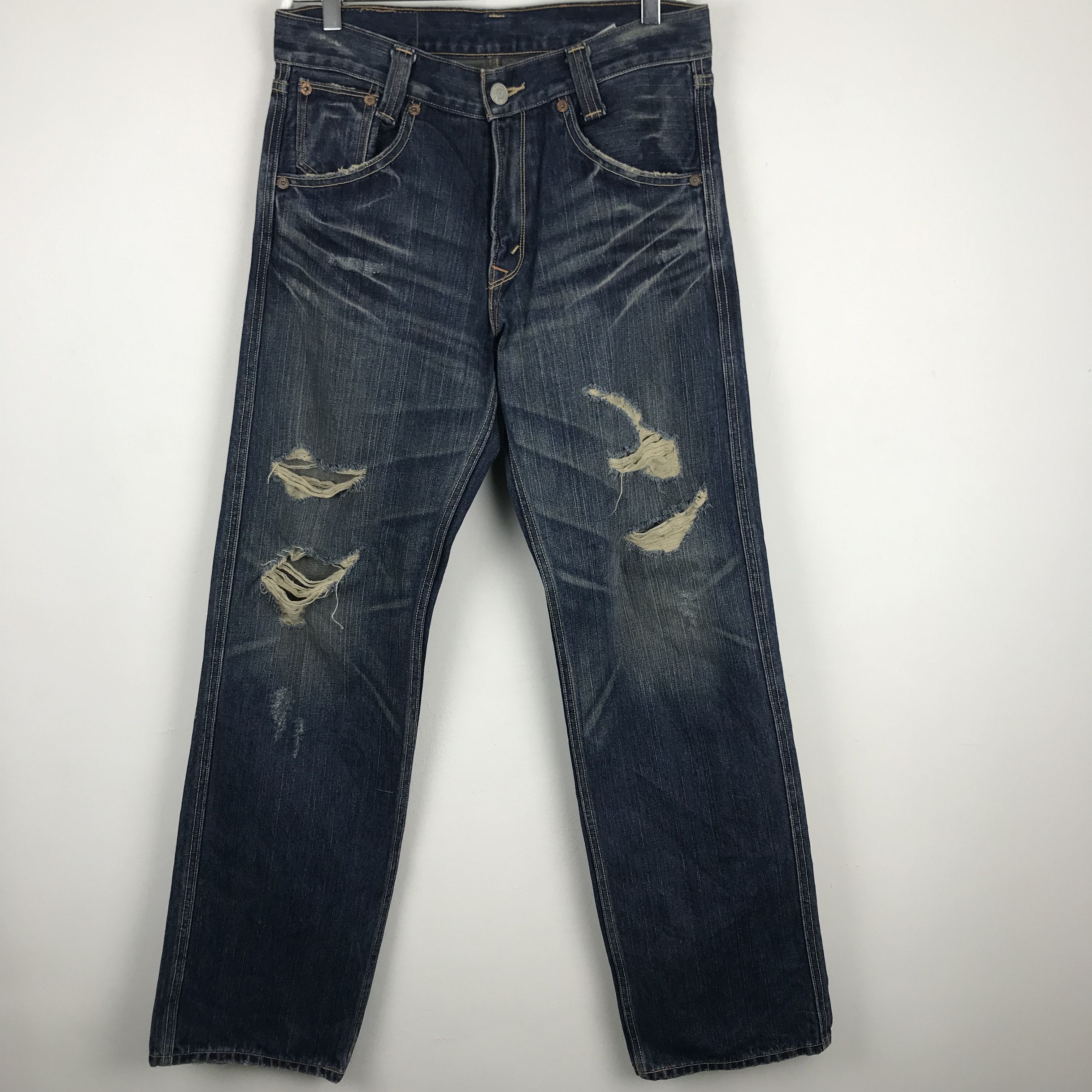 Levi's X233 VTG LEVIS RIPPED DISTRESSED JEANS KURT COBAIN Size US 33 - 1 Thumbnail