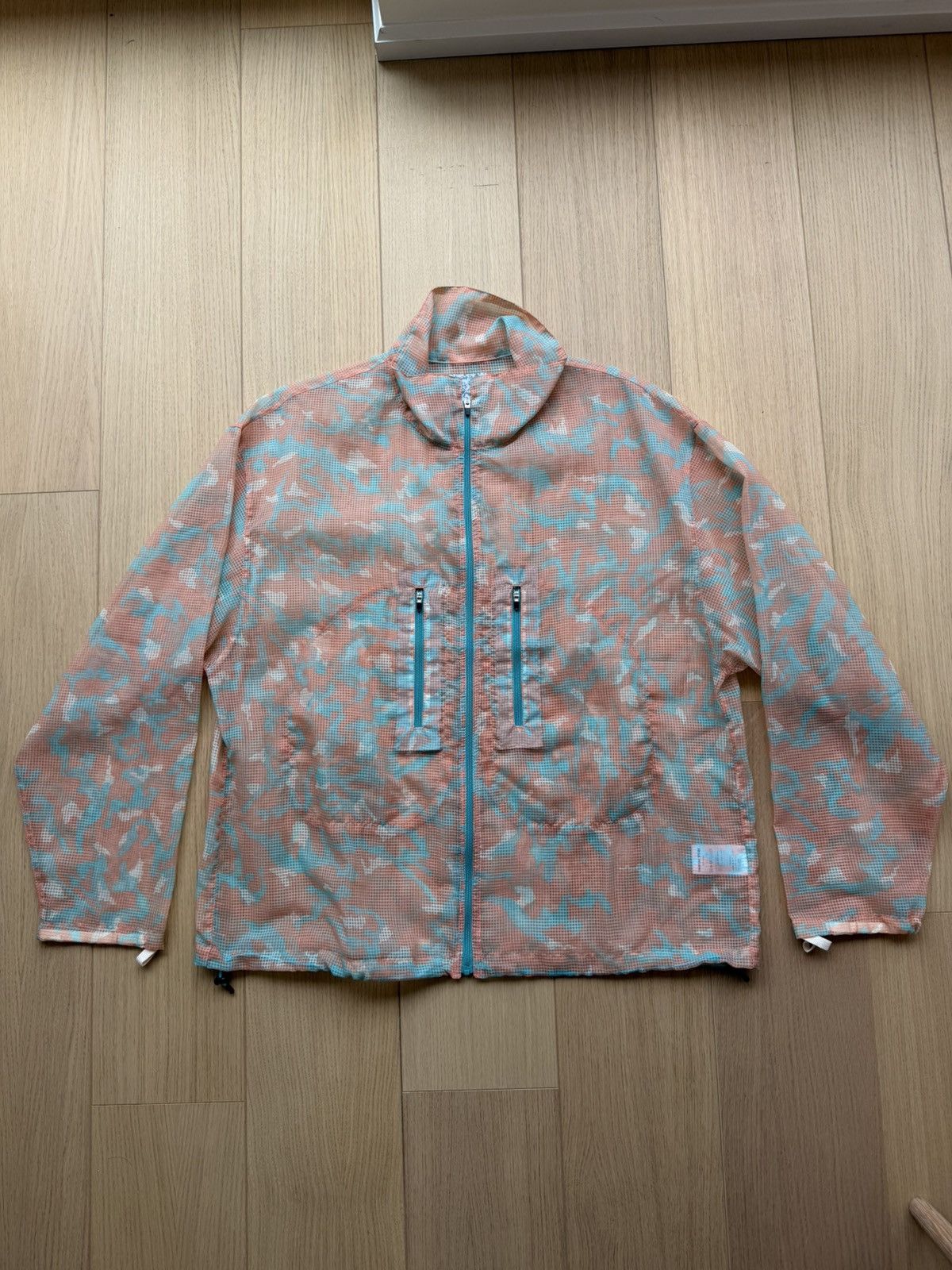 Japanese Brand GEEK OUT STORE Mesh Camo Jacket V1 Orange Blue Large Size US L / EU 52-54 / 3 - 1 Thumbnail