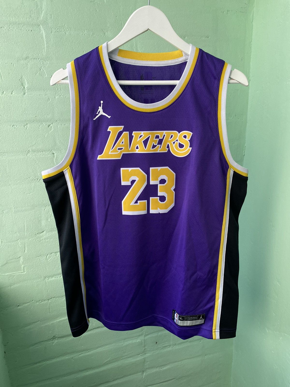 Jordan Brand #23 James L.A.Lakers Jordan Brand NBA Basketball Jerseys Size US XL / EU 56 / 4 - 1 Thumbnail