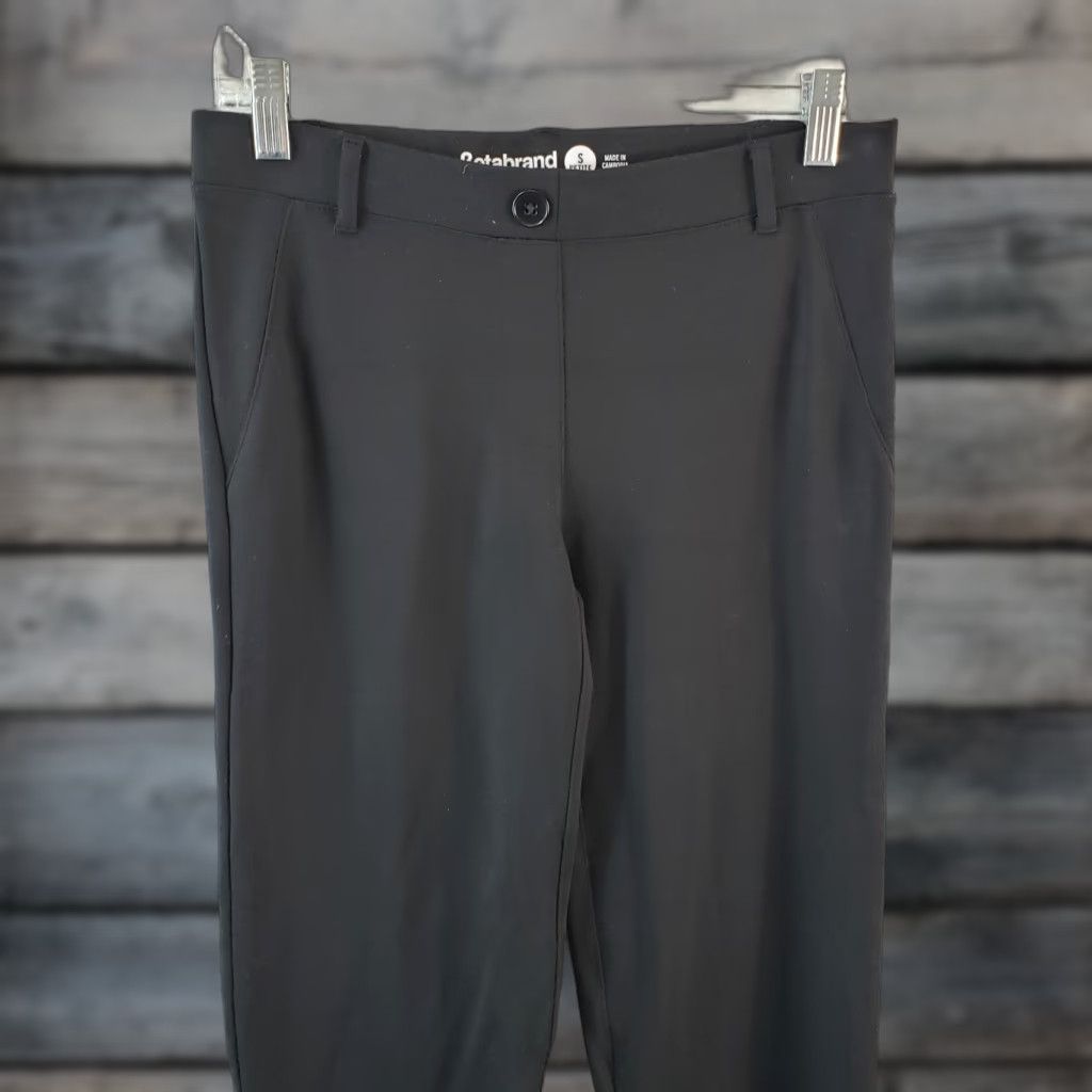 Betabrand Womens Pants Dress Pants Yoga Pants Size PS Petite Black Mid Rise  Pull On Men