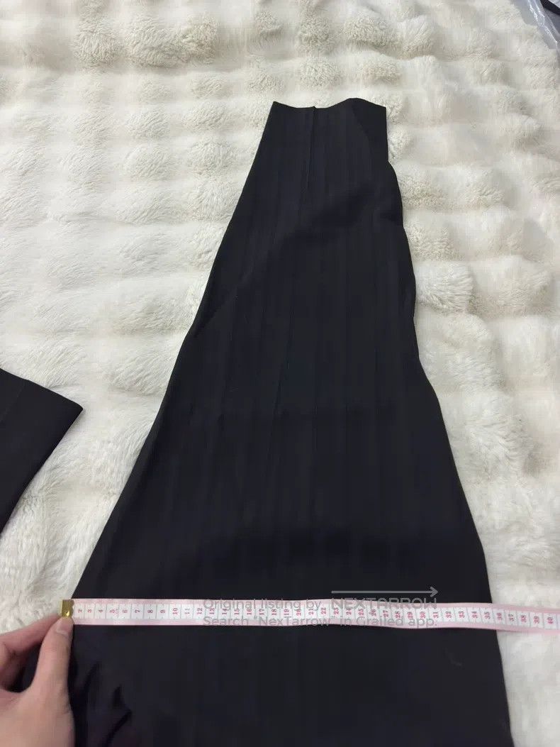 Saint Laurent Paris Saint Laurent Paris Dark Striped Men's Dress Pants Size US 34 / EU 50 - 7 Thumbnail
