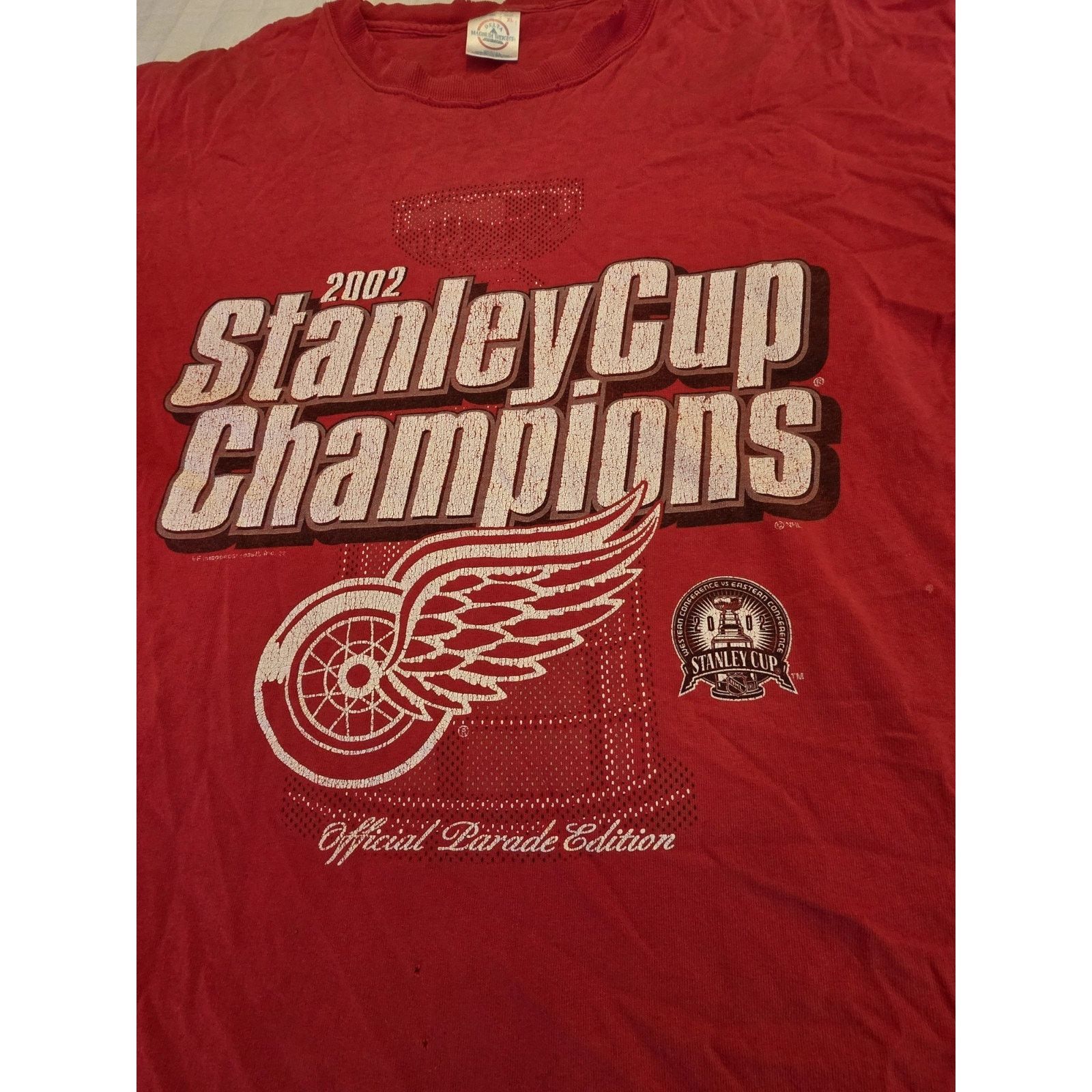 Delta vintage 2002 Detroit Red Wings Stanley Cup Champions Delta Size US XL / EU 56 / 4 - 2 Thumbnail