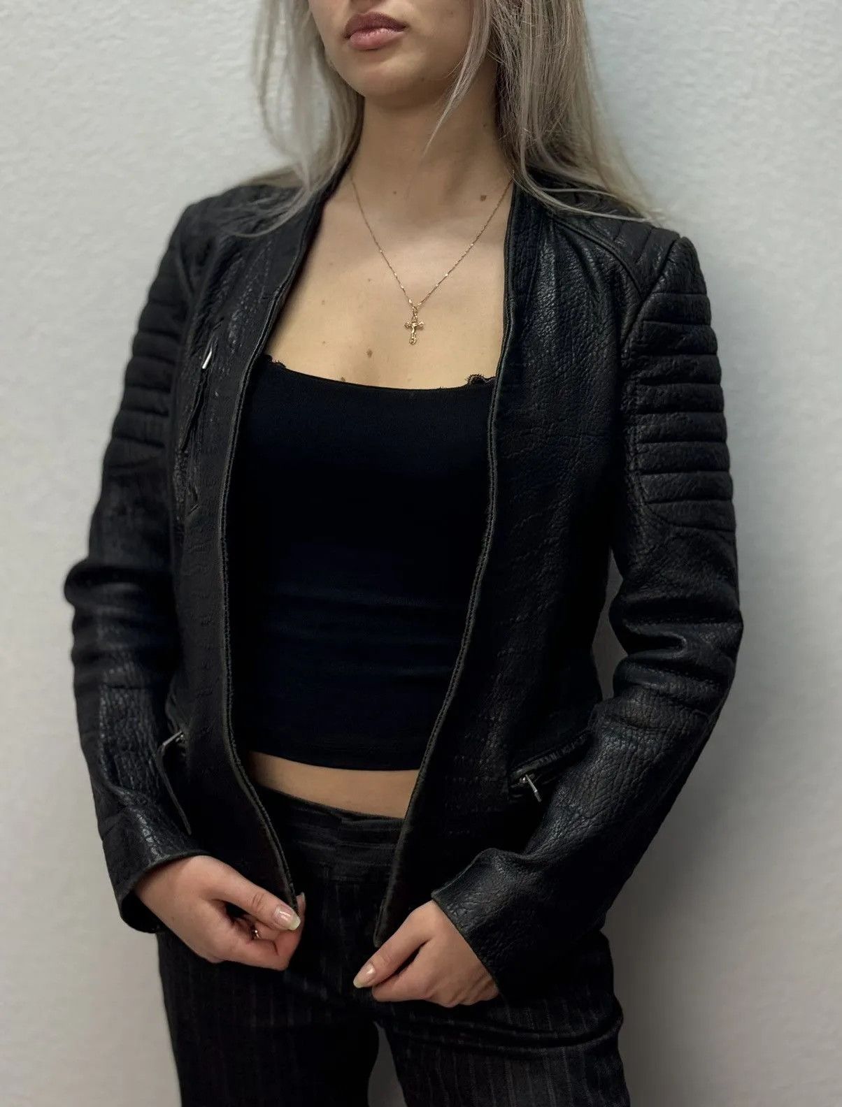 Allsaints Vintage Allsaints Leather Jacket Opium Rick Owen’s Style 90 Size M / US 6-8 / IT 42-44 - 3 Thumbnail
