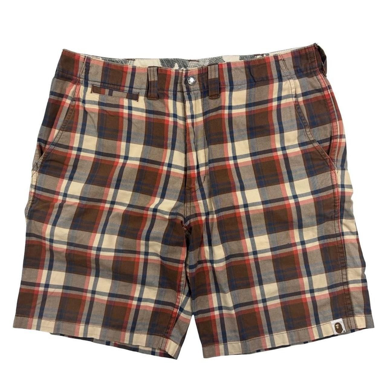 Bape Vintage Bape Check / Tartan Shorts - Medium - Waist: 33” Size US 33 - 1 Thumbnail
