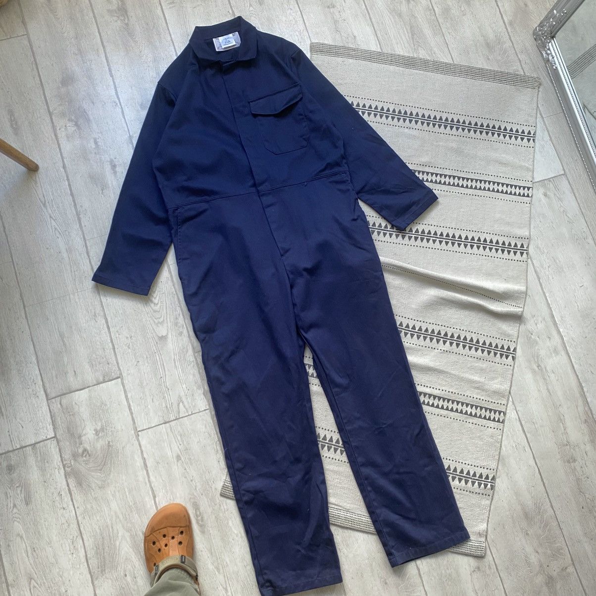Le Mont Saint Michel Vintage Sanfor French work Coverall jumpsuit Workwear Size US 30 / EU 46 - 9 Thumbnail