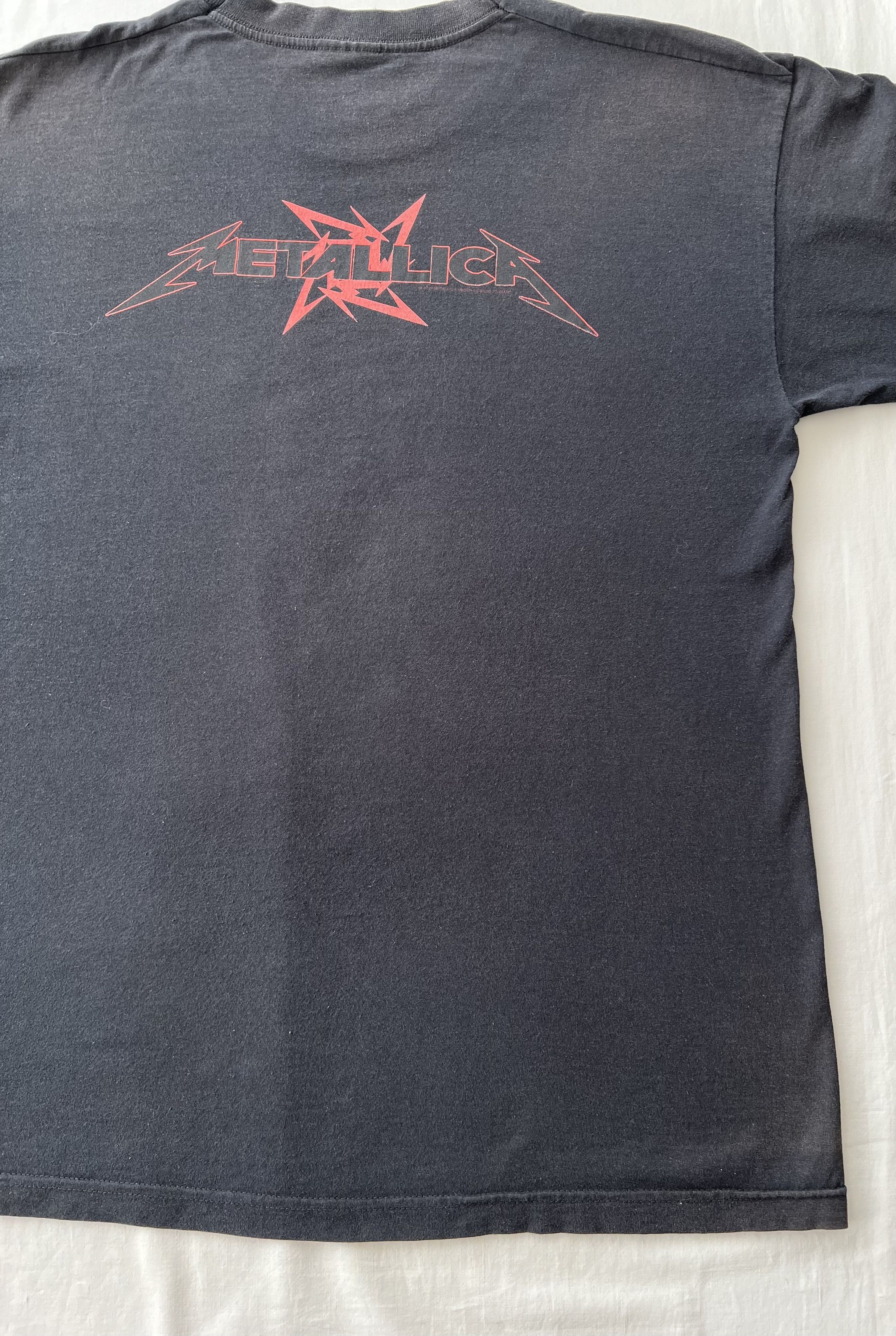 Band Tees Vintage 2002 Metallica Rock Band Faded Black T-shirt Size US L / EU 52-54 / 3 - 17 Thumbnail