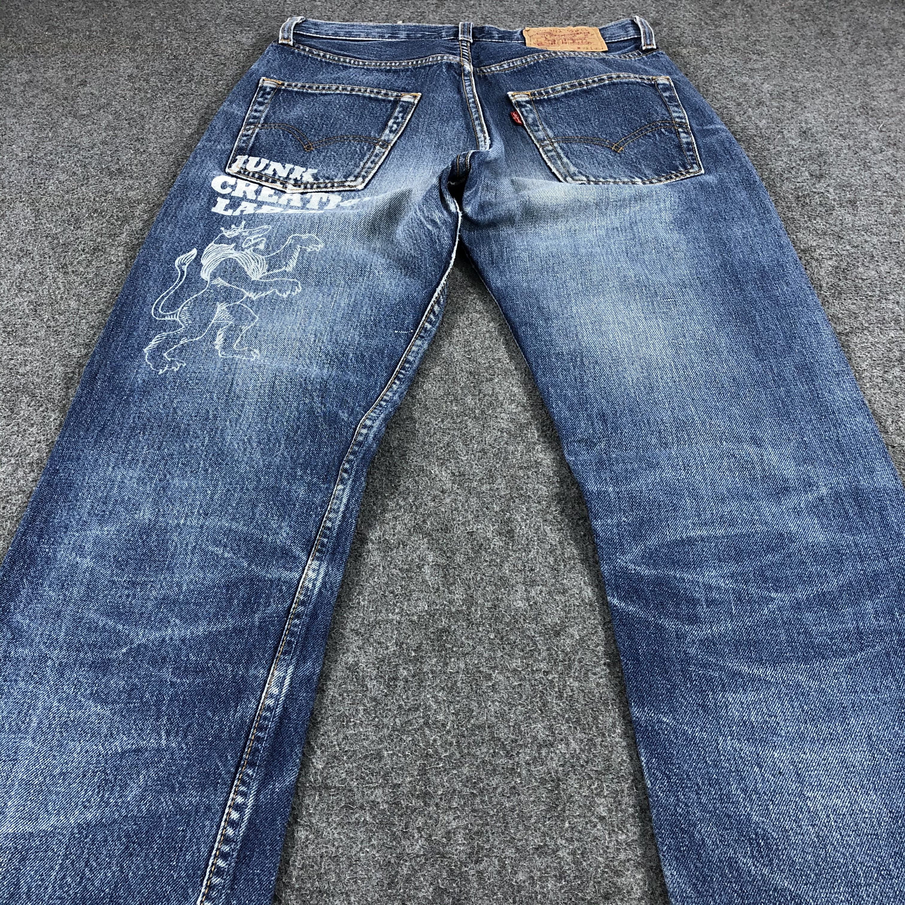 Levi's Vintage Levi's 501 Jeans Faded Blue Denim KJ373 Size US 29 - 4 Thumbnail