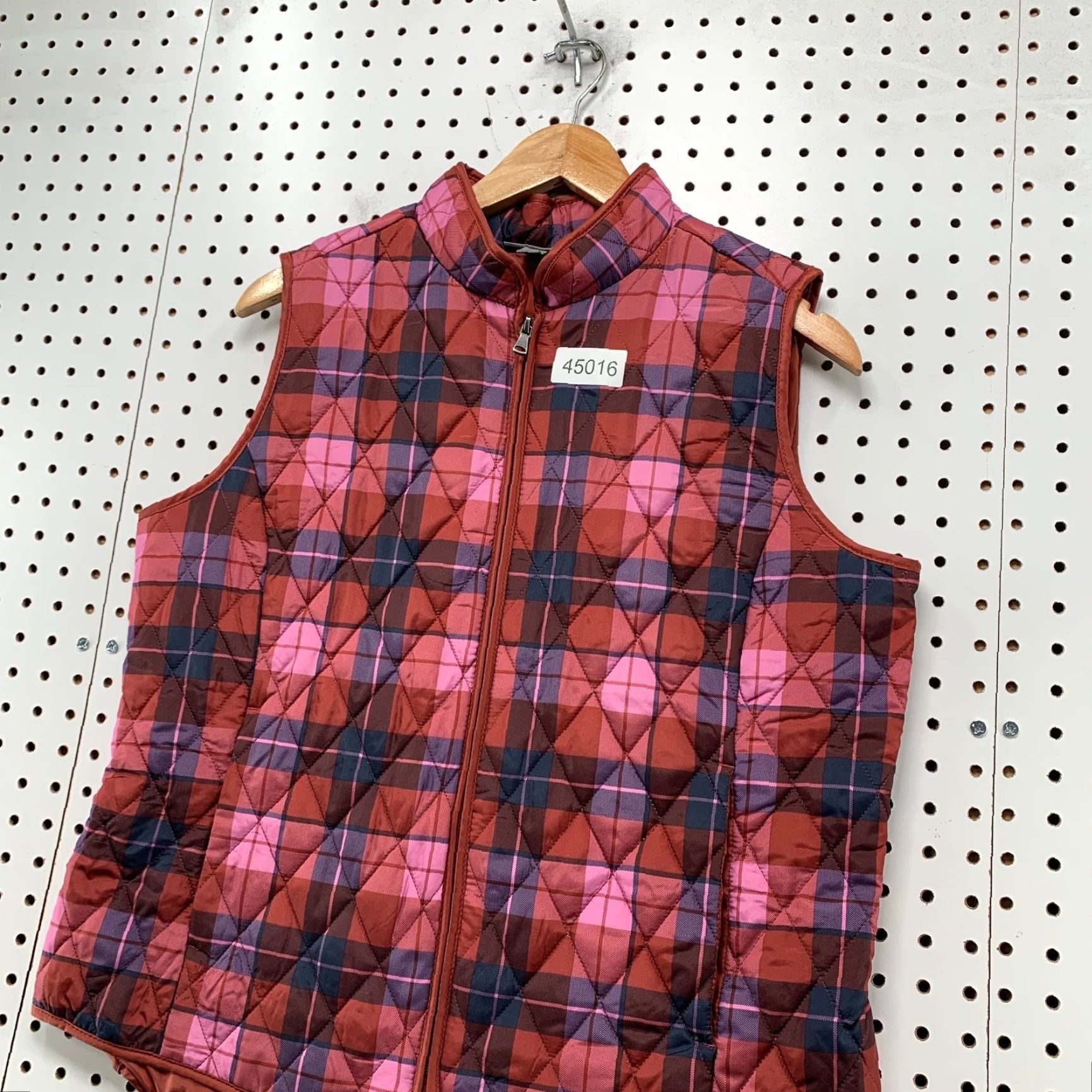Vintage Style&co Quilted Vest Women PL Red Plaid Womens Size L / US 10 / IT 46 - 4 Thumbnail