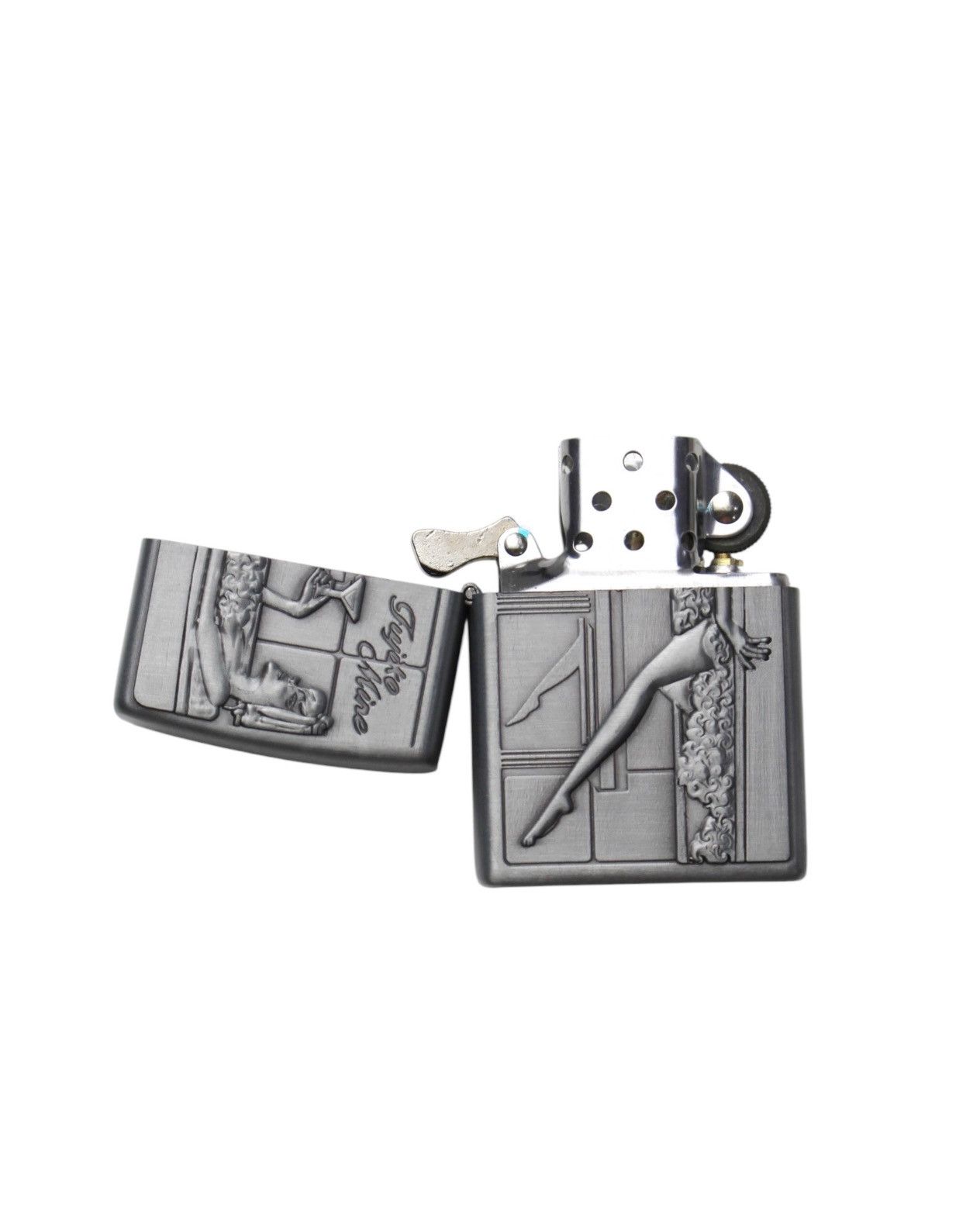 Vintage 2001 LUPIN THE 3RD FUJIKO MINE ENGRAVED METAL LIGHTER Size ONE SIZE - 7 Thumbnail