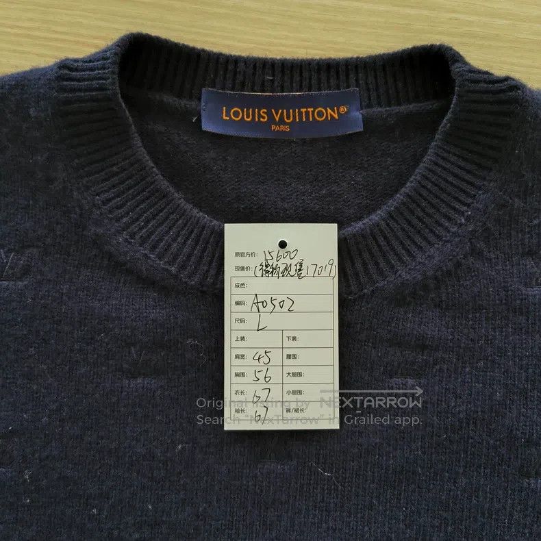 Louis Vuitton Louis Vuitton 25 new full-print embroidered logo sweater Size US L / EU 52-54 / 3 - 4 Thumbnail