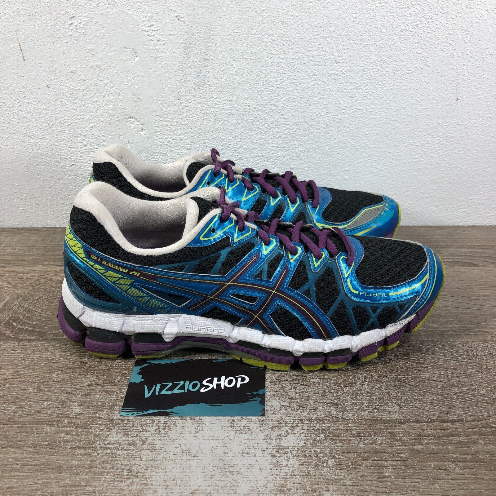 Asics Asics GEL Kayano 20 Black Metallic Blue Purple Women 8 T3N7N Grailed