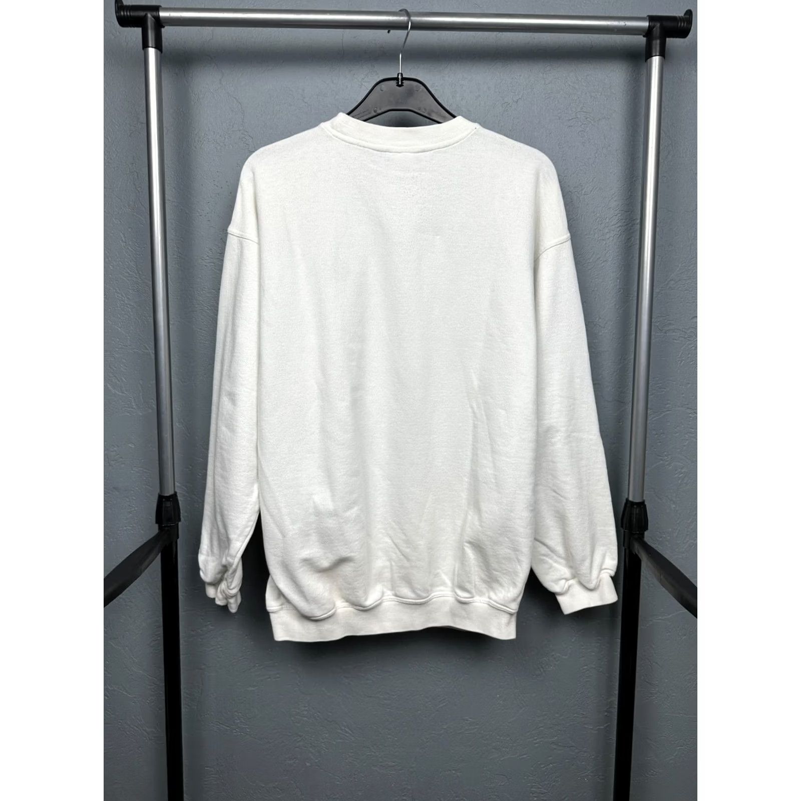 Adidas Adidas 90s Vintage Mens Crew Neck Sweater M White 90s Pullover Shirt Mens Size US M / EU 48-50 / 2 - 7 Thumbnail