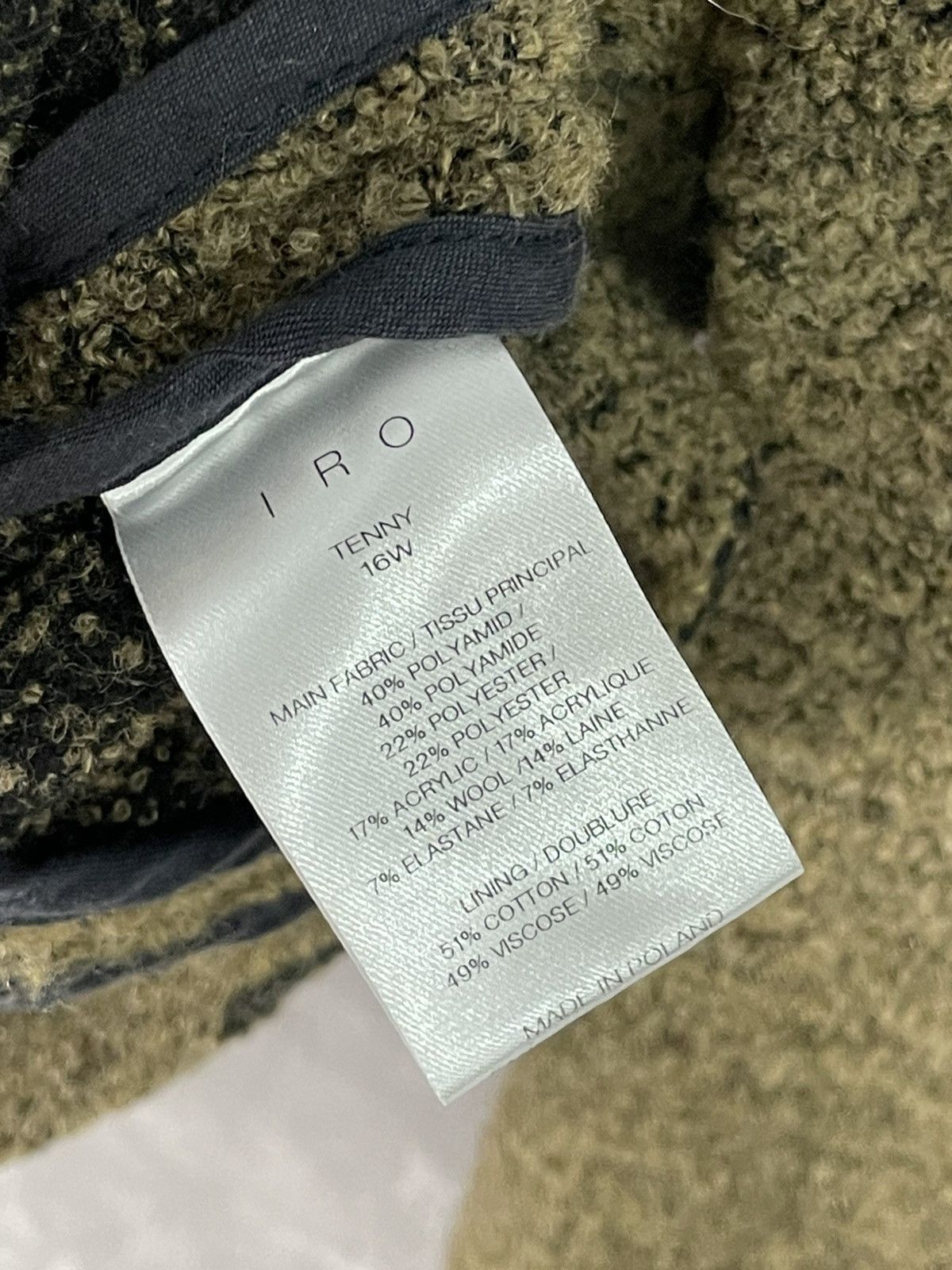 Iro × Japanese Brand Iro Avant Garde Margiela Style Y2K Fur Wool Archive Jacket Size XS / US 0-2 / IT 36-38 - 9 Thumbnail
